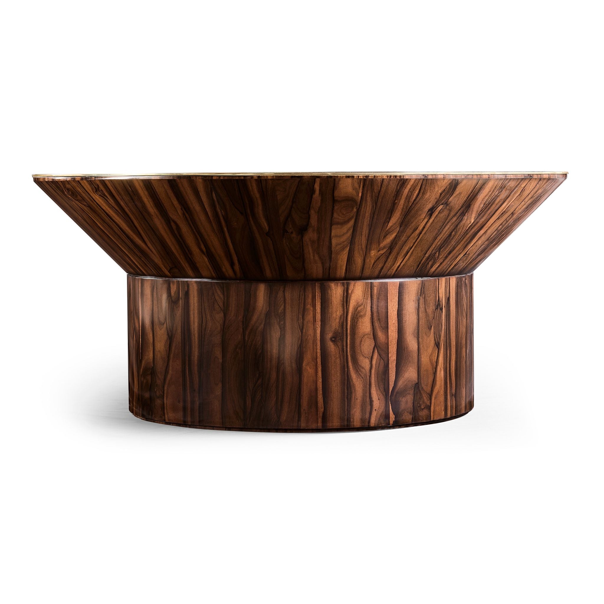 Jonathan Charles JC Modern Round Cocktail Table — Jade Green Straw