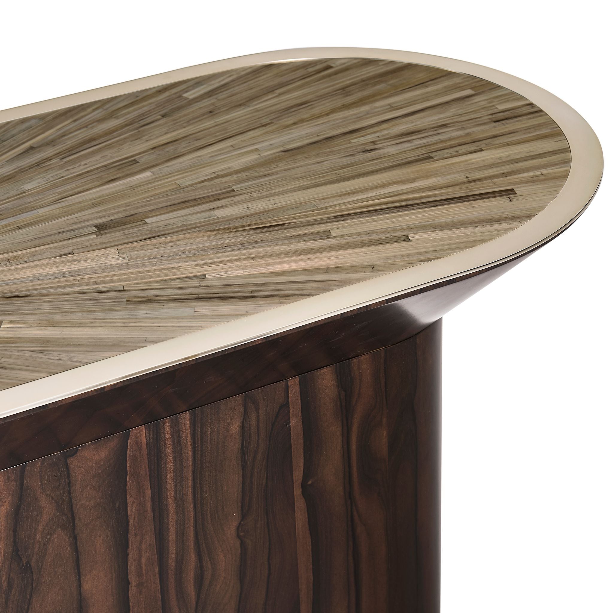 Jonathan Charles Verdure Console Table — Natural Straw