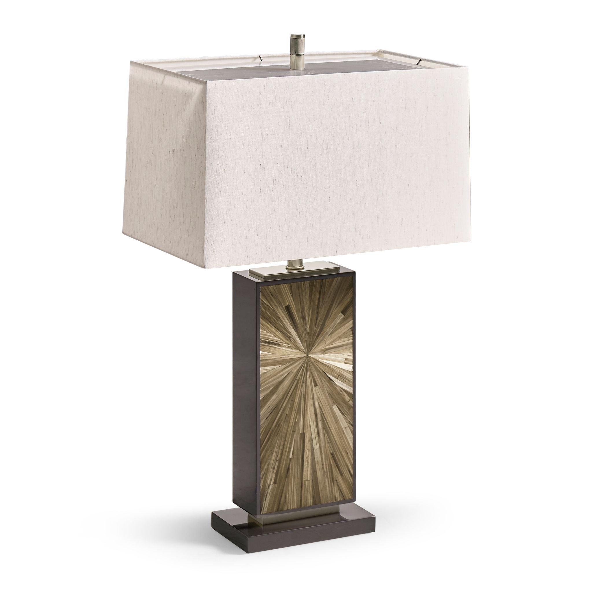 Jonathan Charles JC Modern Vertical Table Lamp — Natural Straw