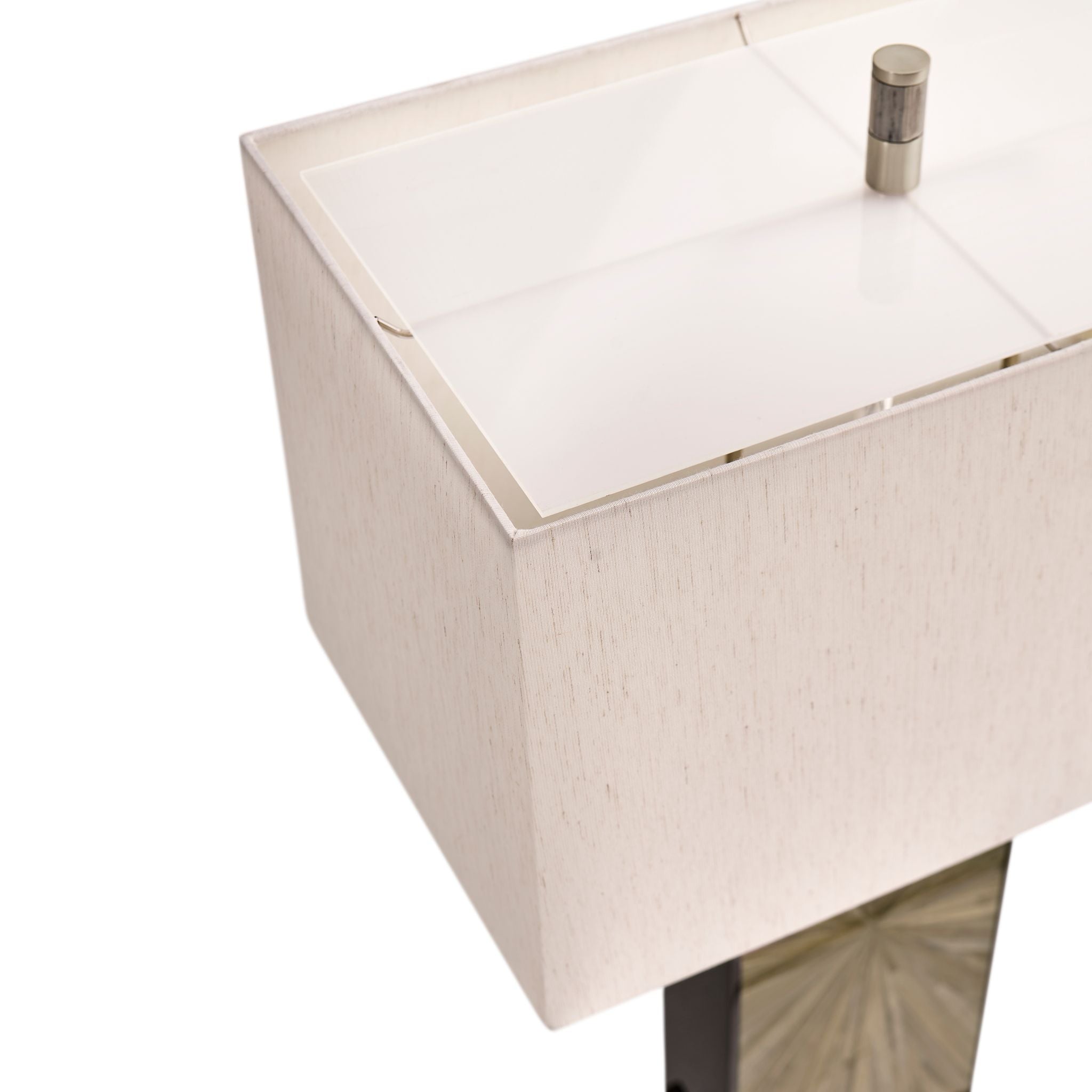 Jonathan Charles JC Modern Vertical Table Lamp — Natural Straw