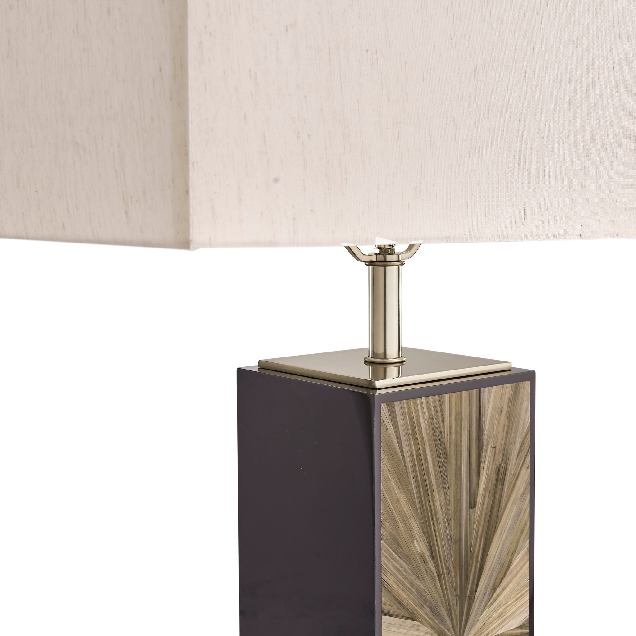 Jonathan Charles JC Modern Floor Lamp — Natural Straw