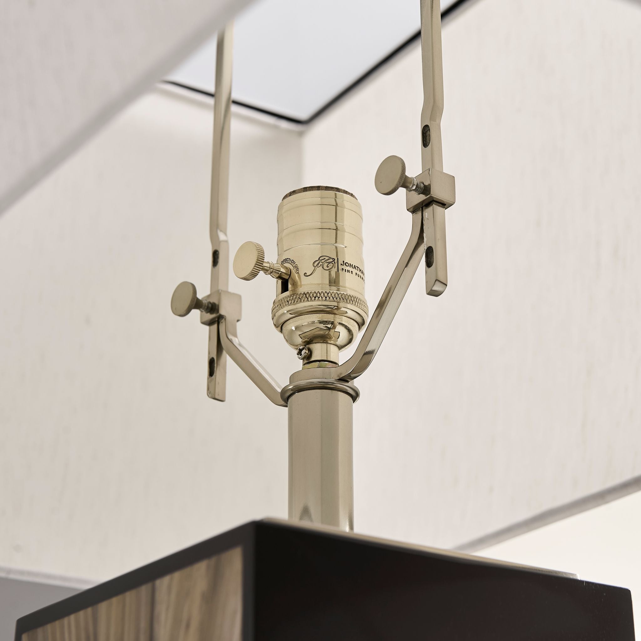 Jonathan Charles JC Modern Floor Lamp — Natural Straw