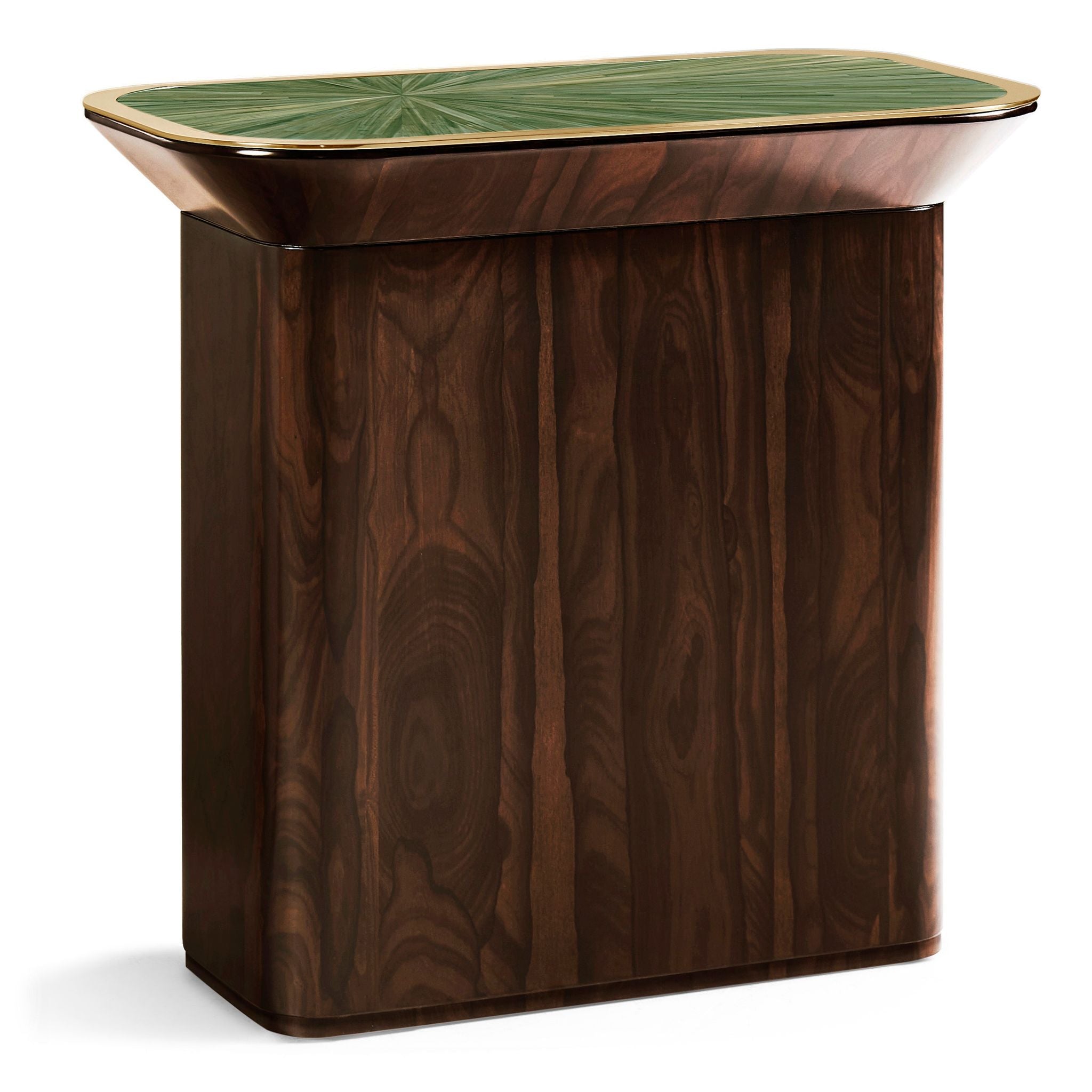 Jonathan Charles JC Modern Rectangular Side Table — Jade Green Straw