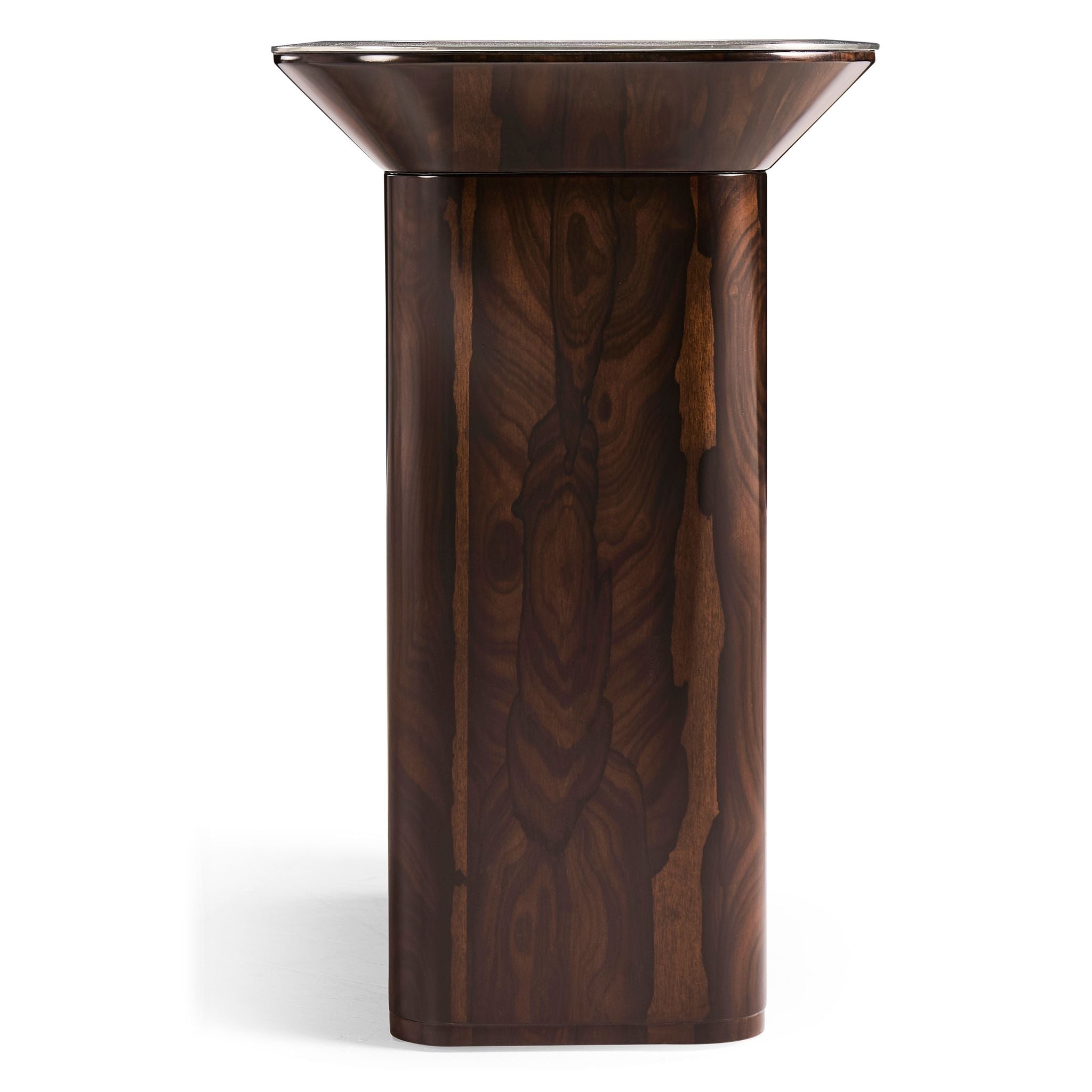 Jonathan Charles JC Modern Rectangular Side Table — Natural Straw