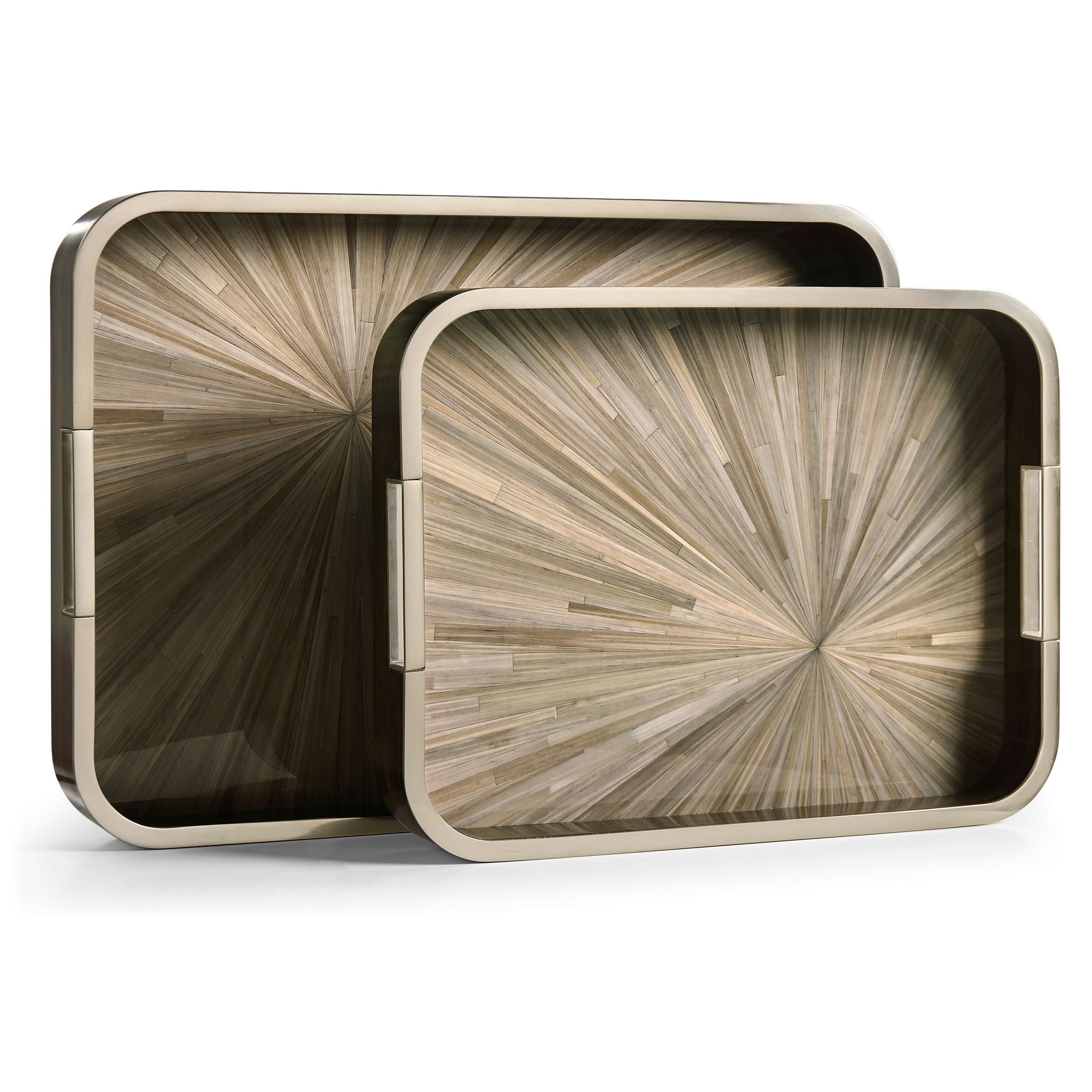 Jonathan Charles Terra Rectangular Tray Set of 2