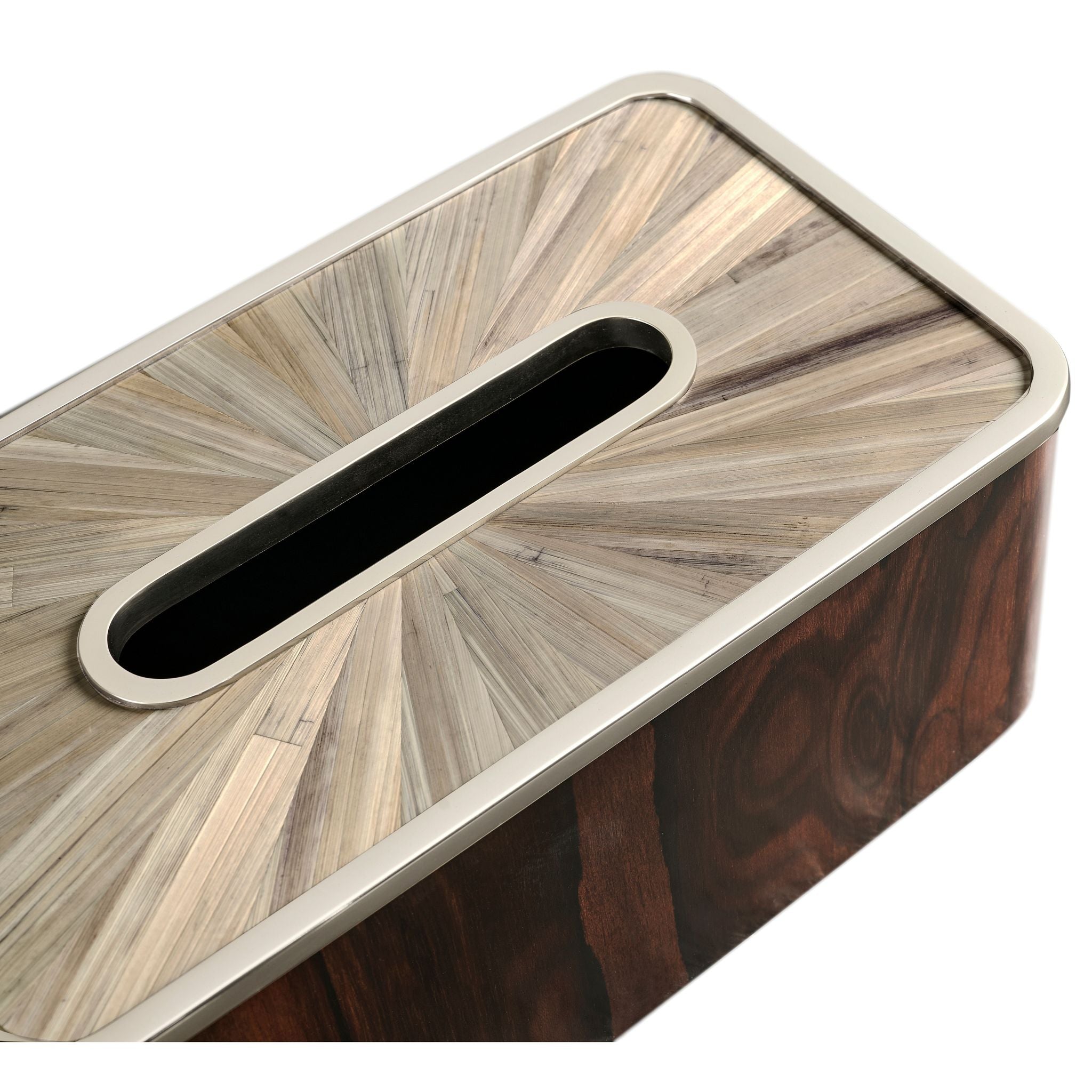 Jonathan Charles Terra Rectangular Tissue Box — Natural Straw