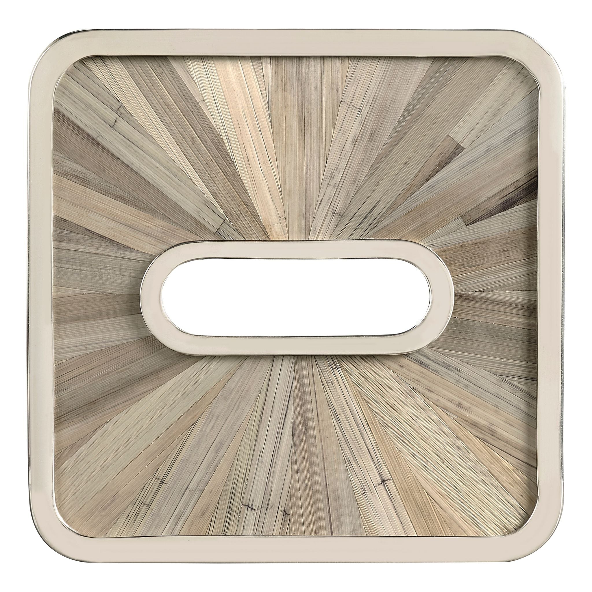 Jonathan Charles JC Modern Square Tissue Box — Natural Straw