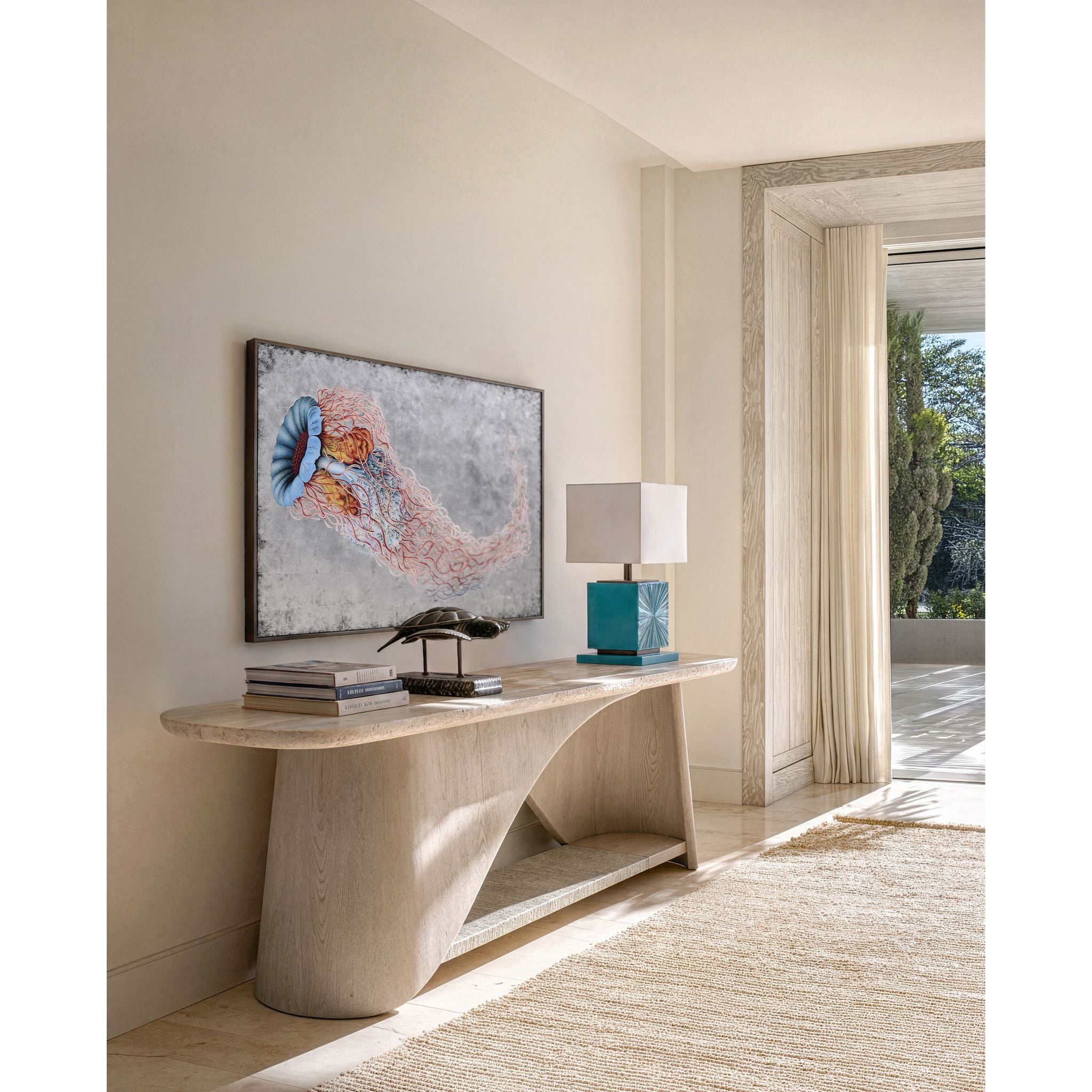 Jonathan Charles Catenary Console Table 60"