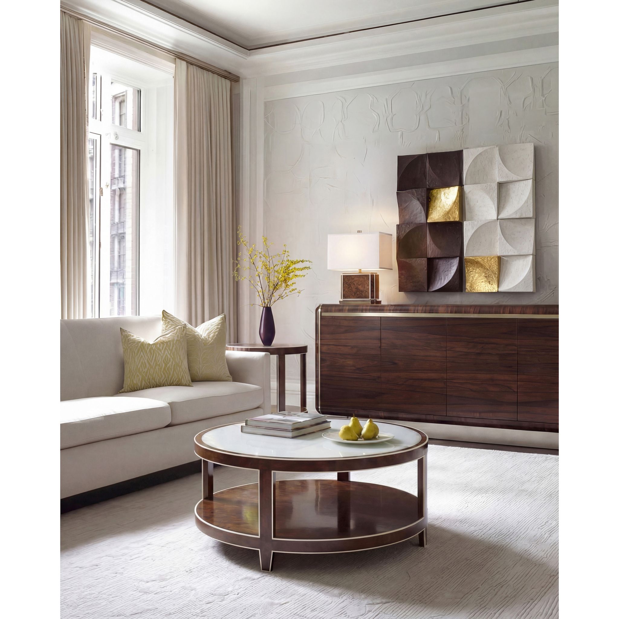 Jonathan Charles Jacques Round Coffee Table