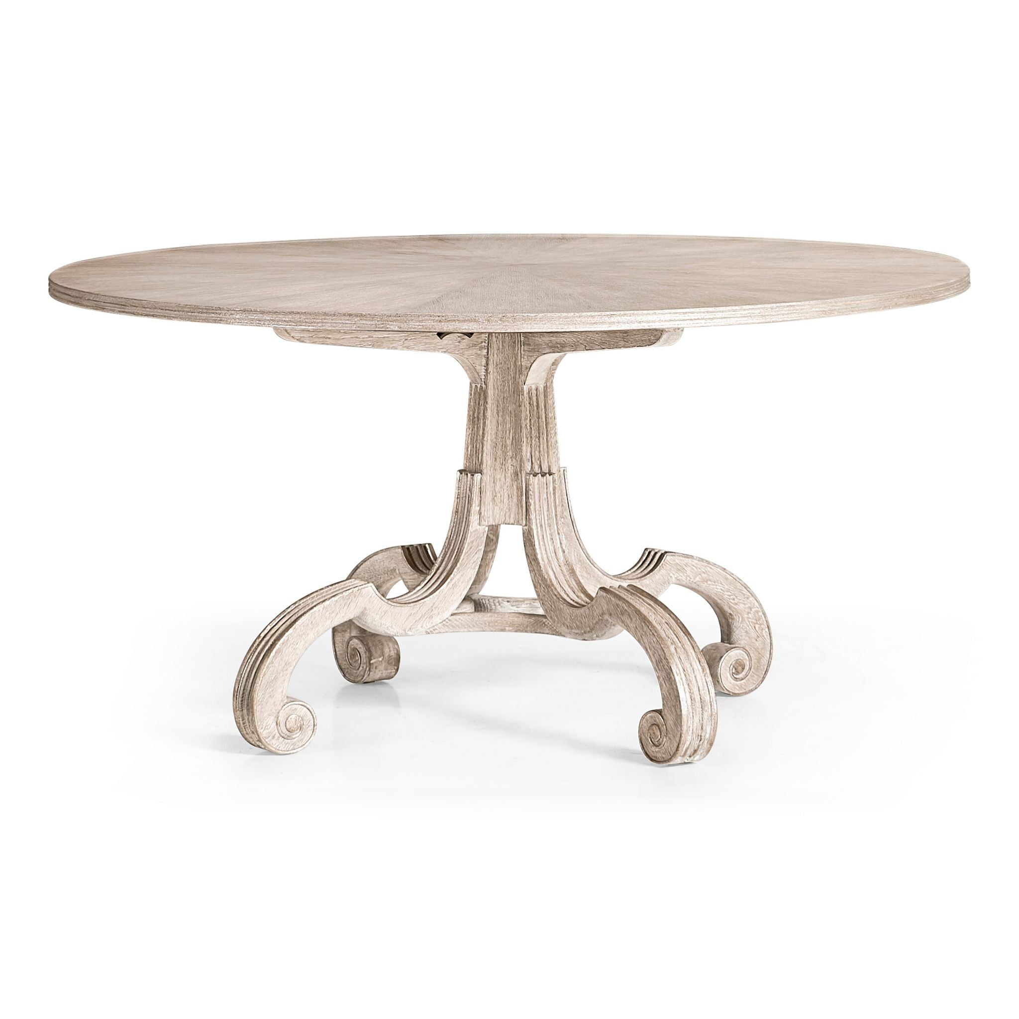 Jonathan Charles Lacock Venetian WhiteOakTable Silver Gil