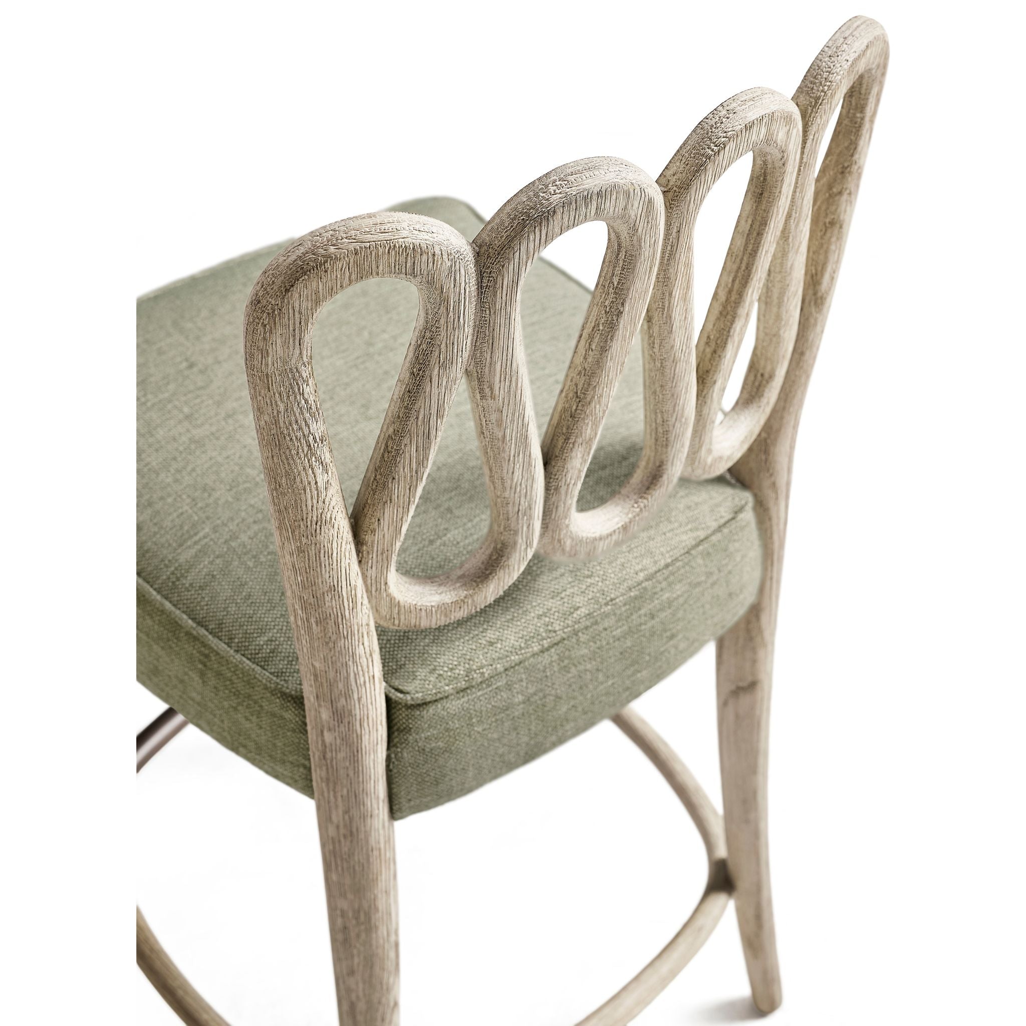 Jonathan Charles Ampney Grey Oak Bar Stool 30" - Armless