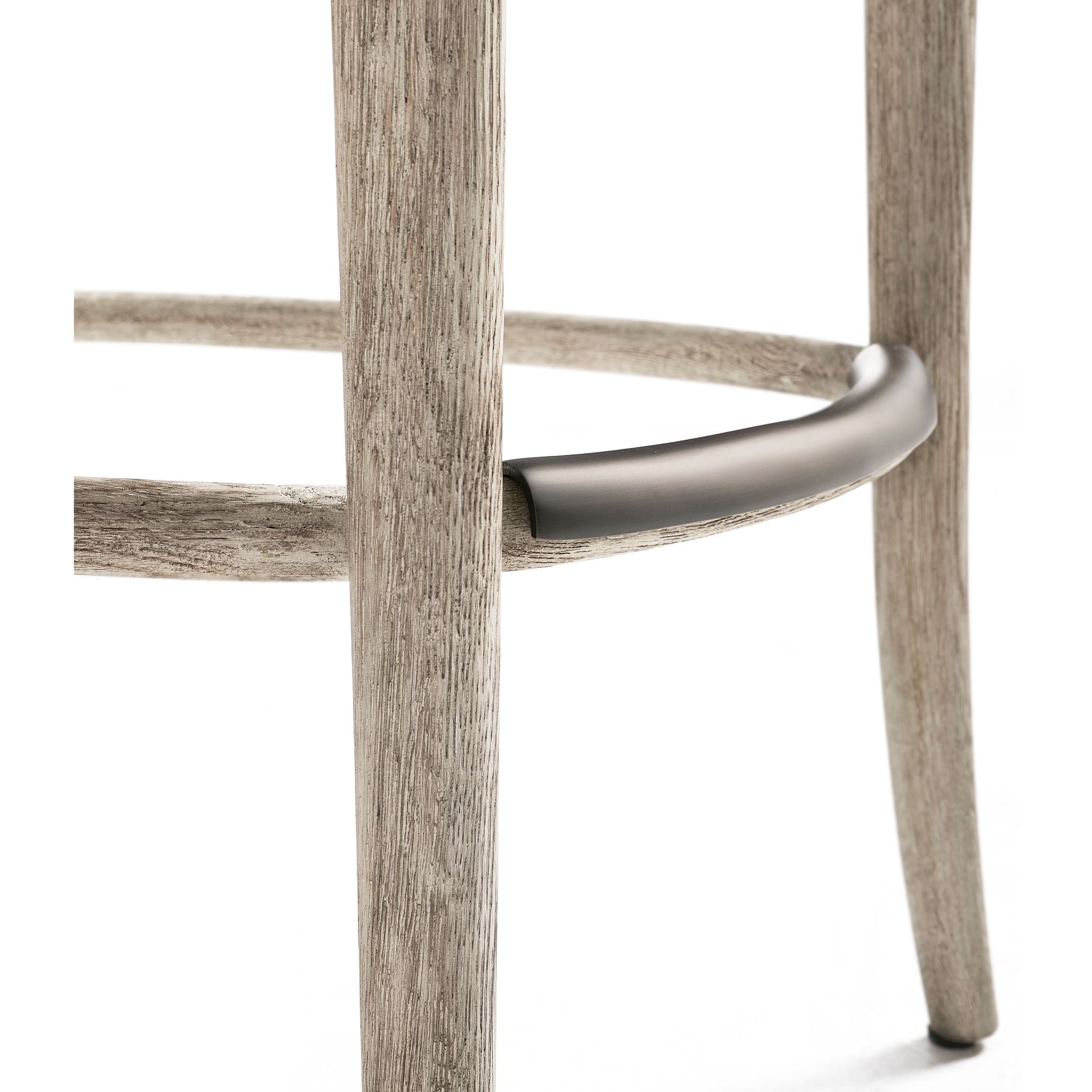 Jonathan Charles Ampney Grey Oak Bar Stool 30" - Armless