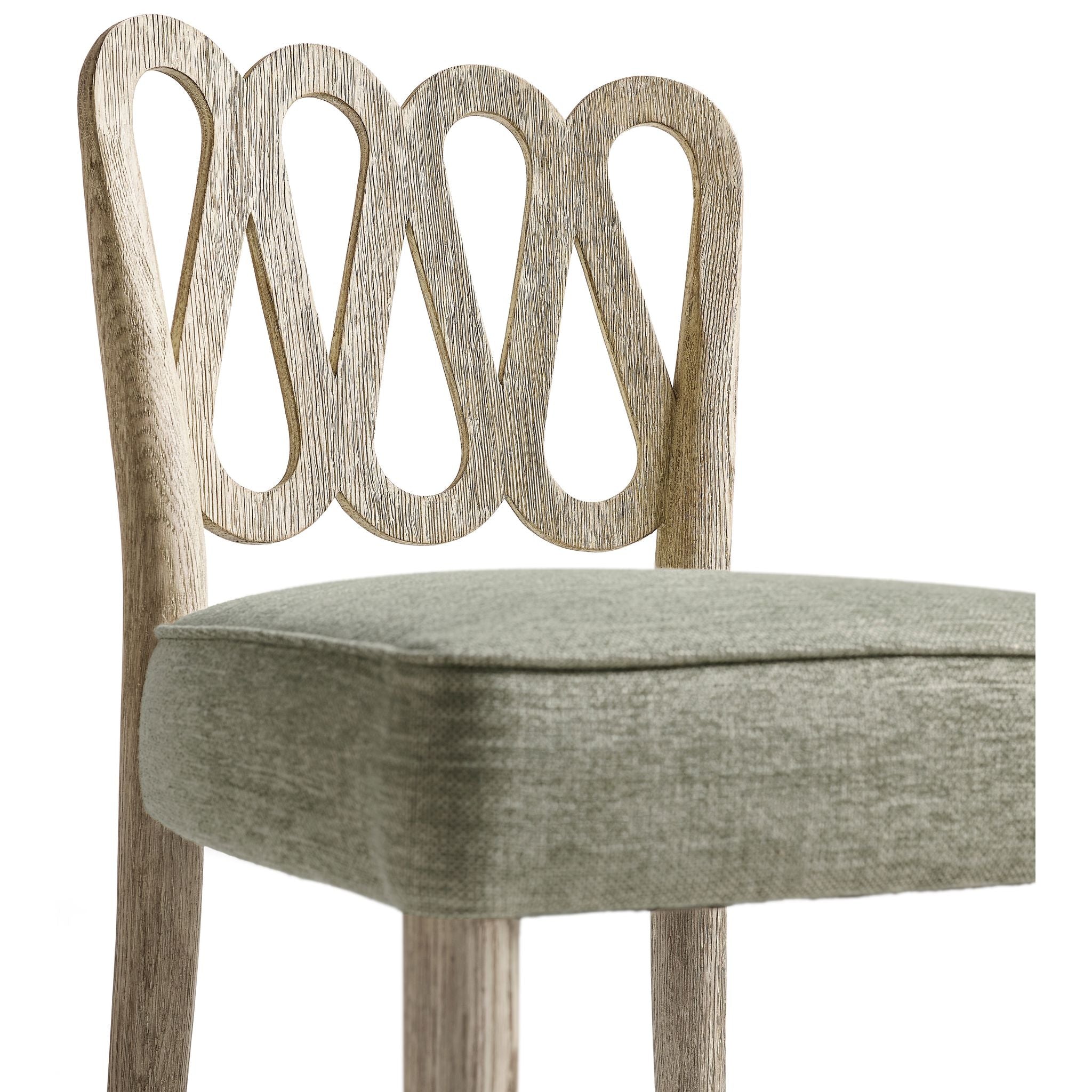 Jonathan Charles Ampney Grey Oak Bar Stool 30" - Armless