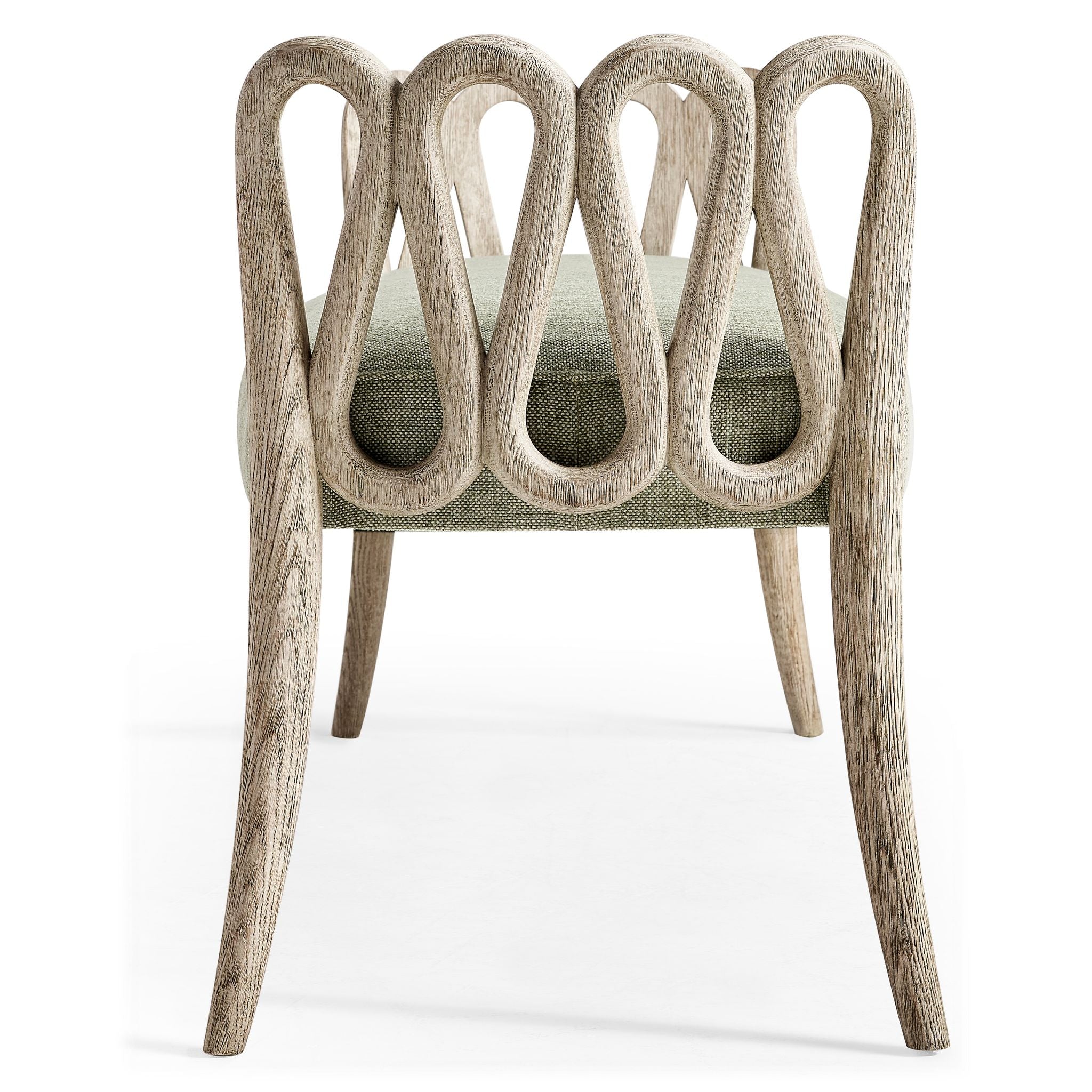 Jonathan Charles Ampney Oak Bench — Greyed Oak