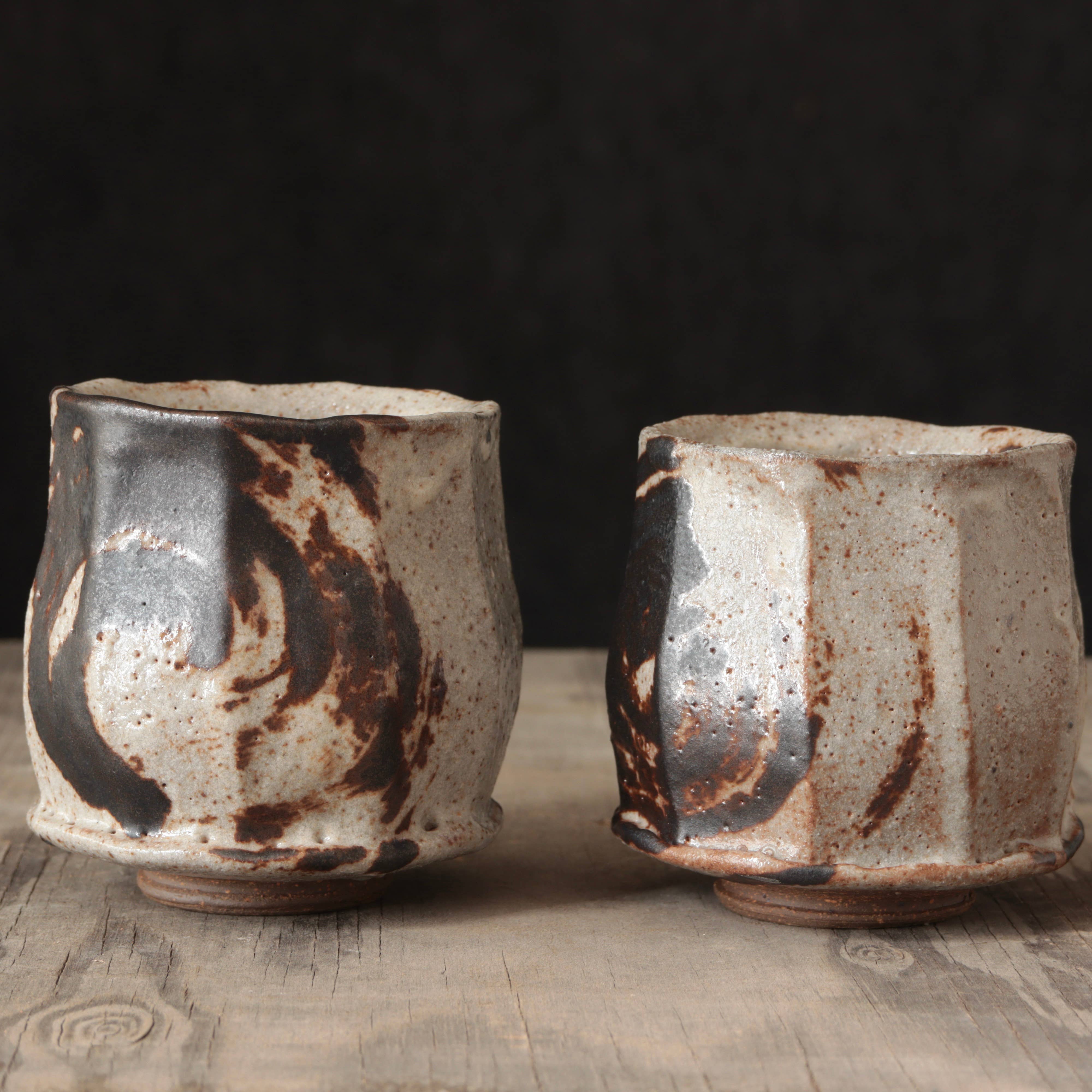 Matt Fishman Pottery Wild Clay and Glaze Teacup Granite Glaze