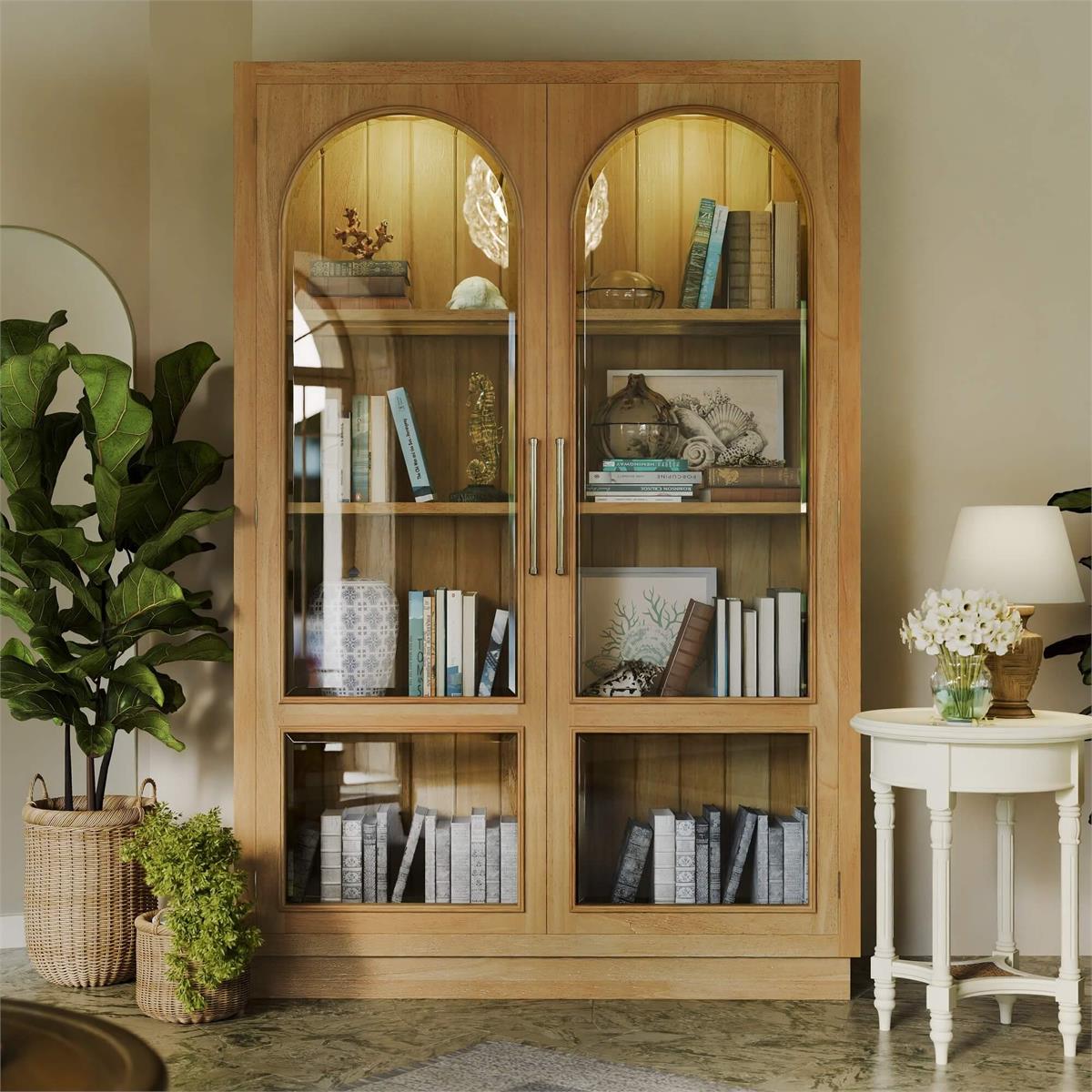 Bramble Vannes 2 Door Display Cabinet — Fruit Wood