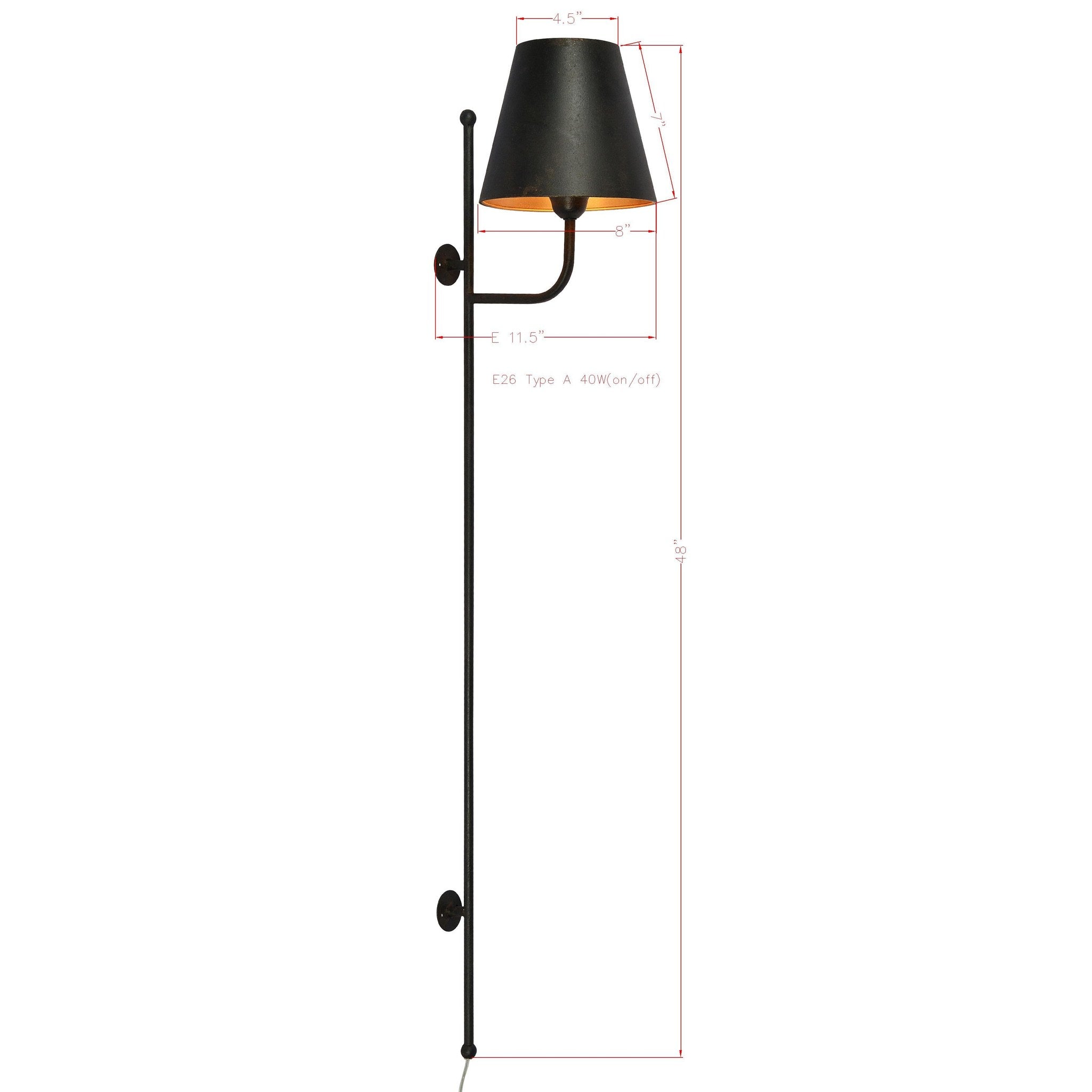 Forty West Case Sconce — view 2