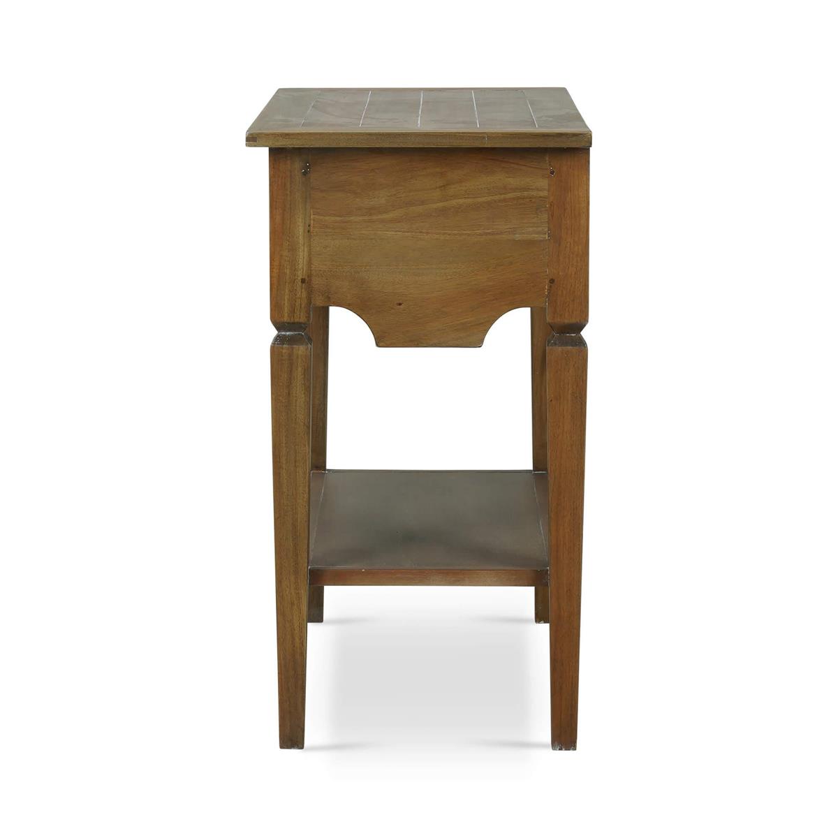 Bramble Orleans Side Table — Straw Wash