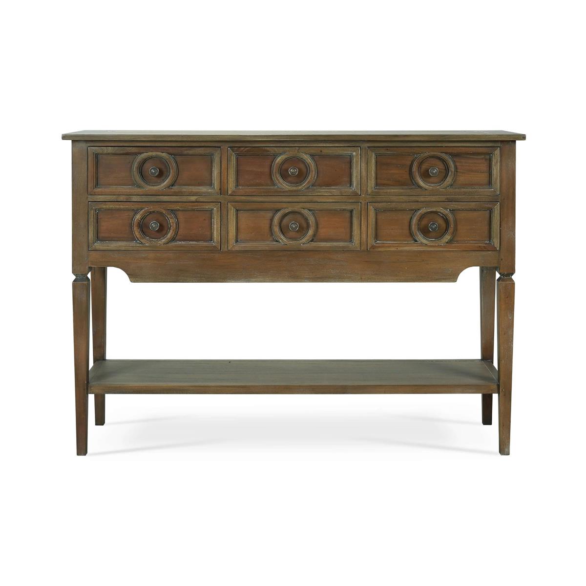 Bramble Orleans Console Table — Straw Wash