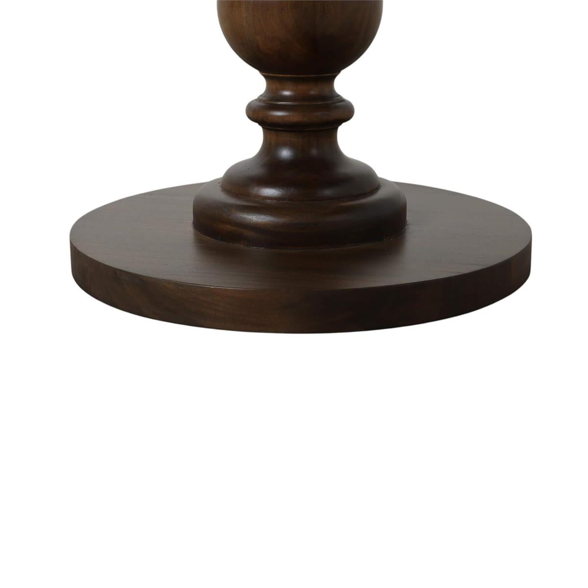 Bramble Goucho Round Dining Table 48'' — Dark Walnut