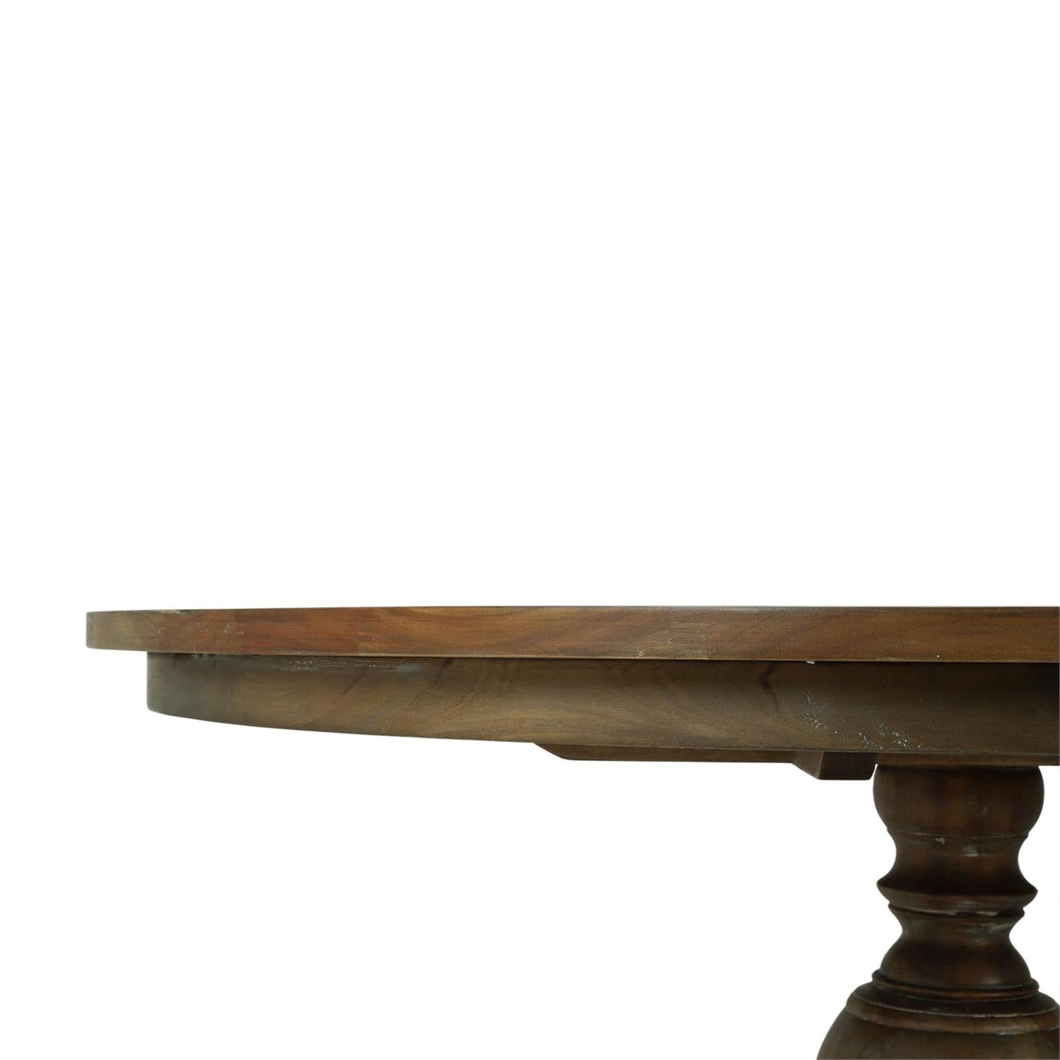 Bramble Goucho Round Dining Table 60'' — Straw Wash