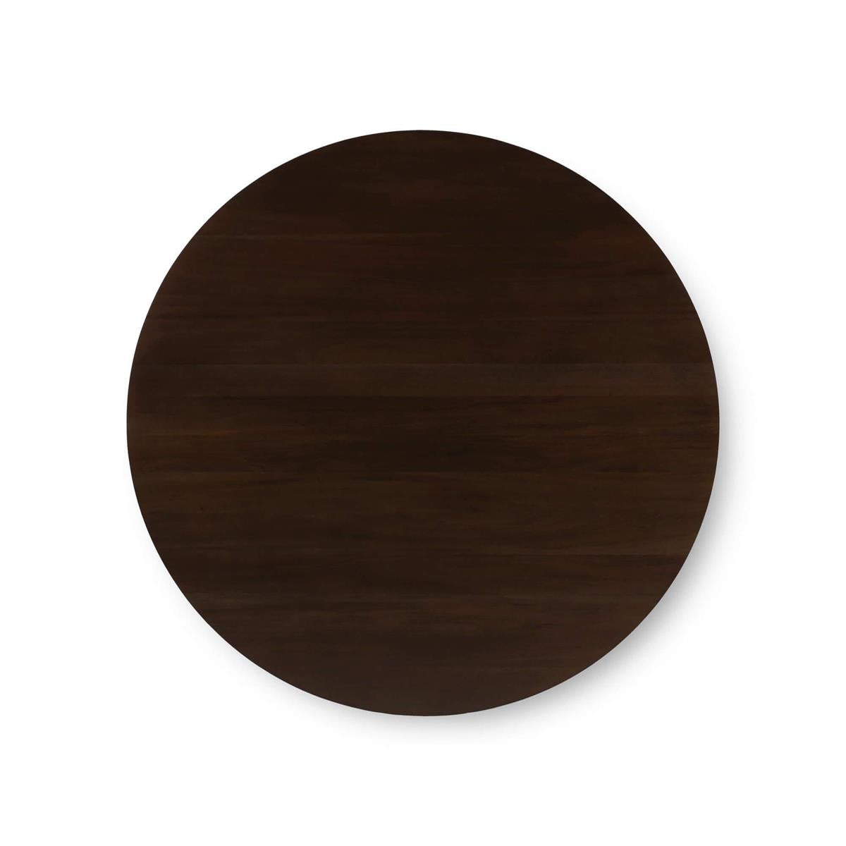 Bramble Goucho Round Dining Table 60'' — Dark Walnut