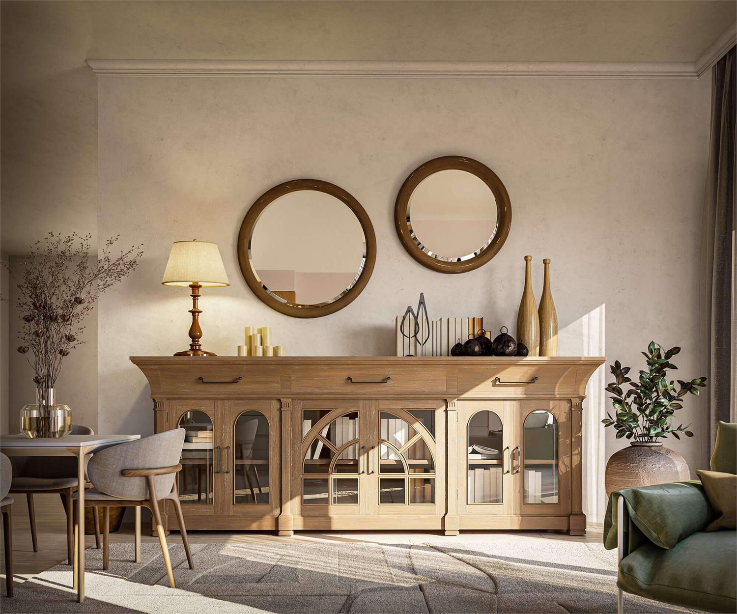 Bramble Lambeth Credenza — Straw Wash