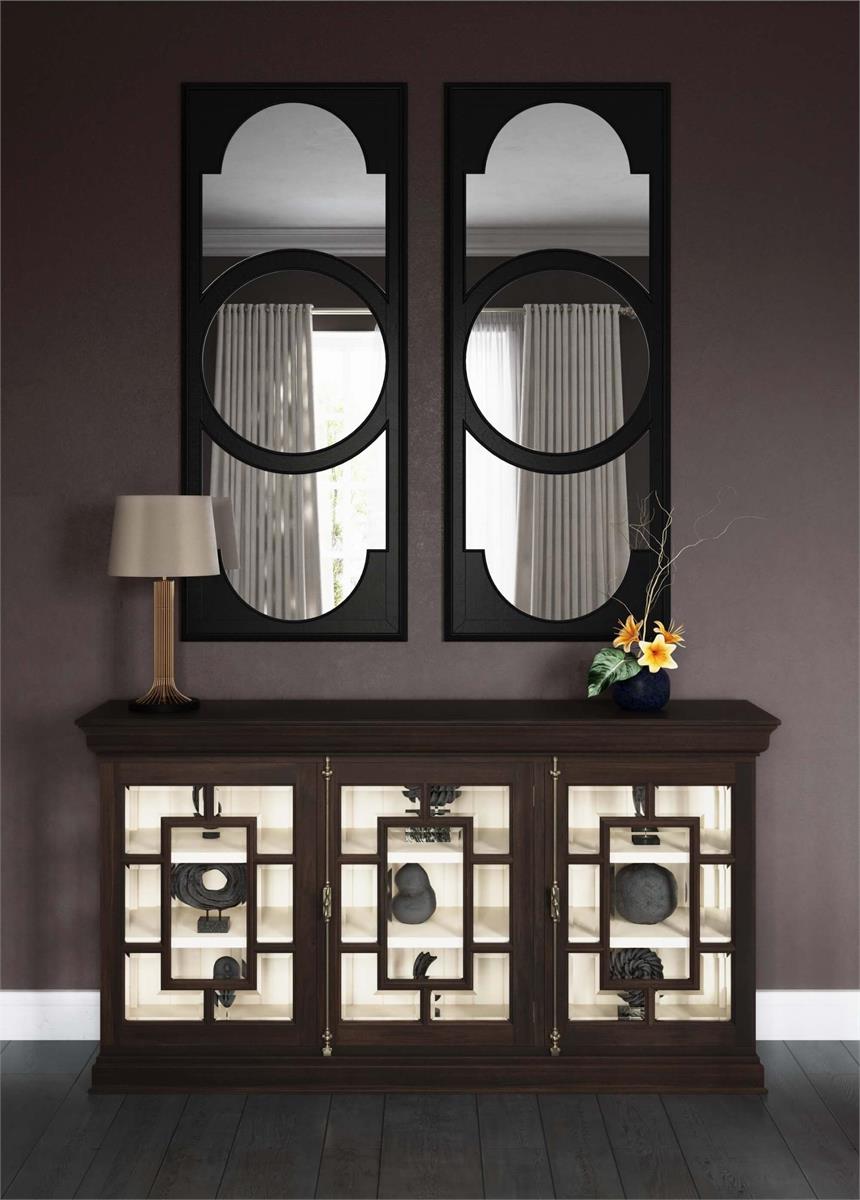 Bramble Dorchester Pier Mirror — Batavia Black