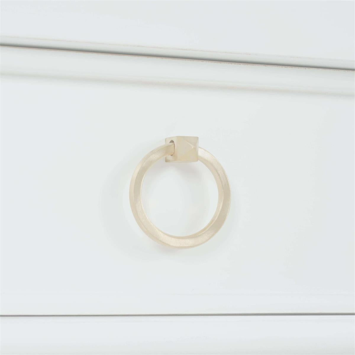 Bramble Farringdon Small Console — Architectural White / Light Distressed