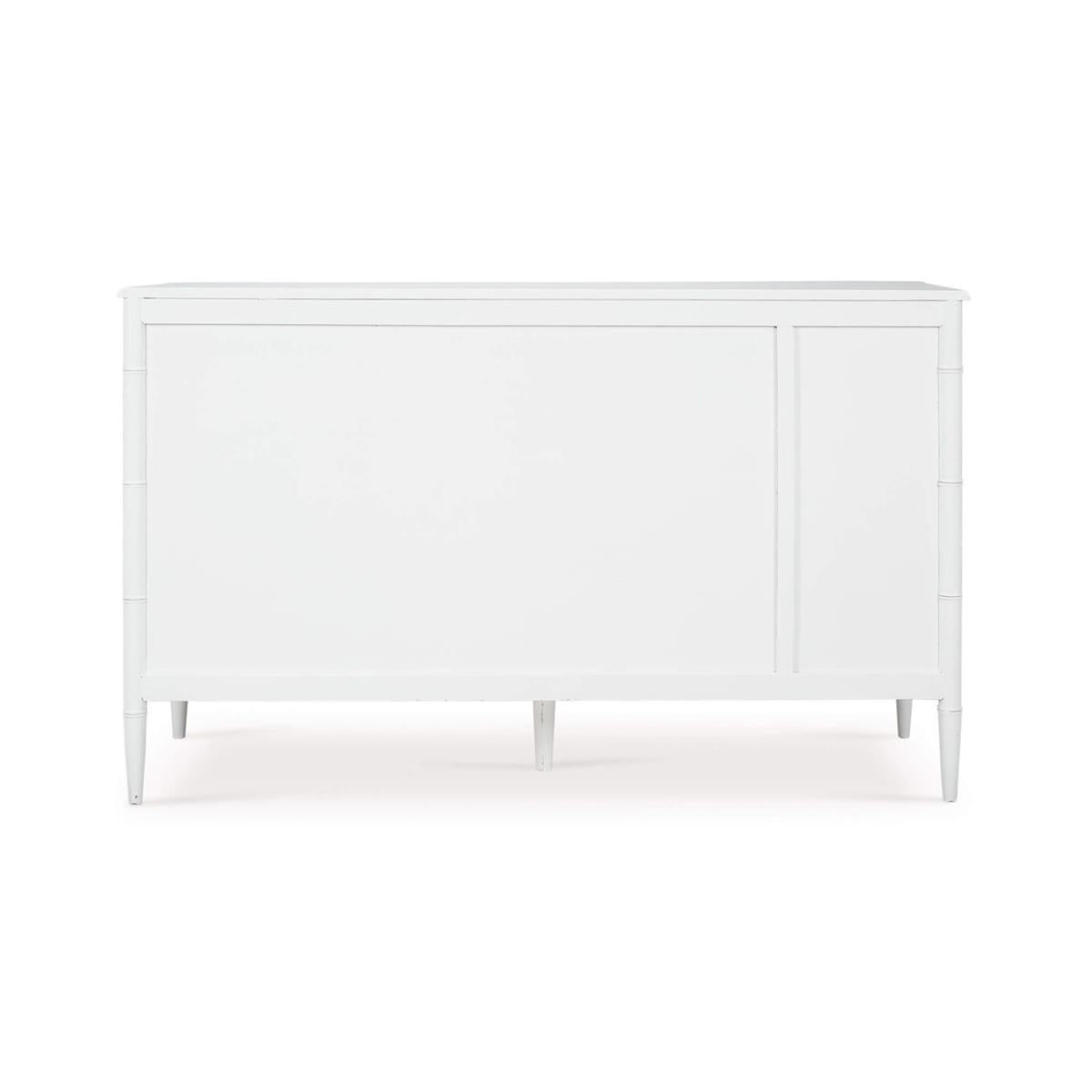 Bramble Chelsea Largish 6 Drawer Dresser — Architectural White / Light Distressed