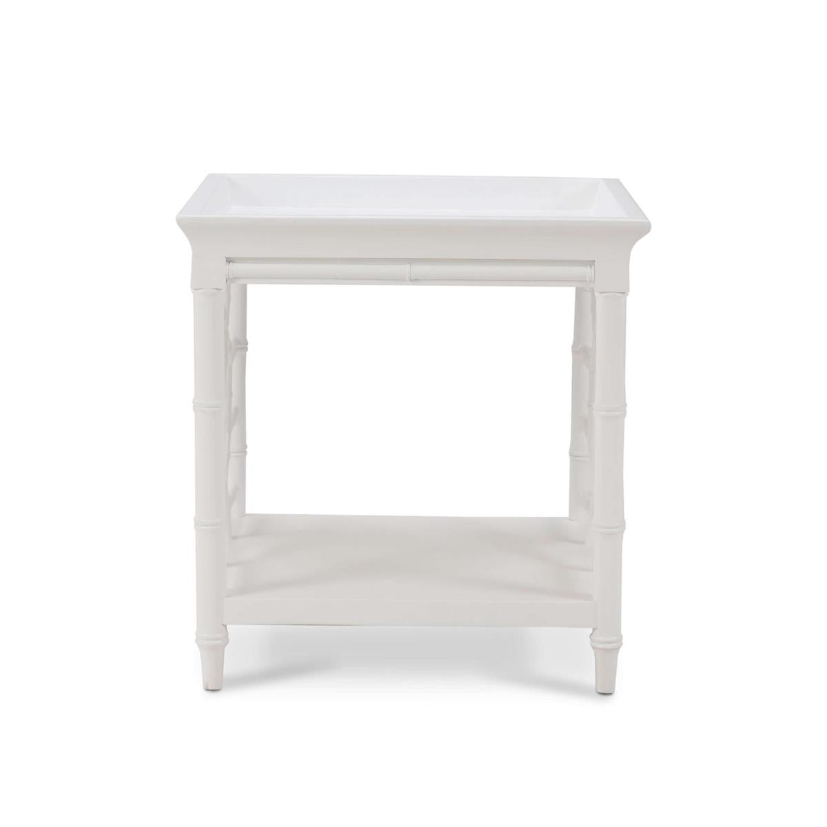 Bramble Grosvenor End Table — True White *