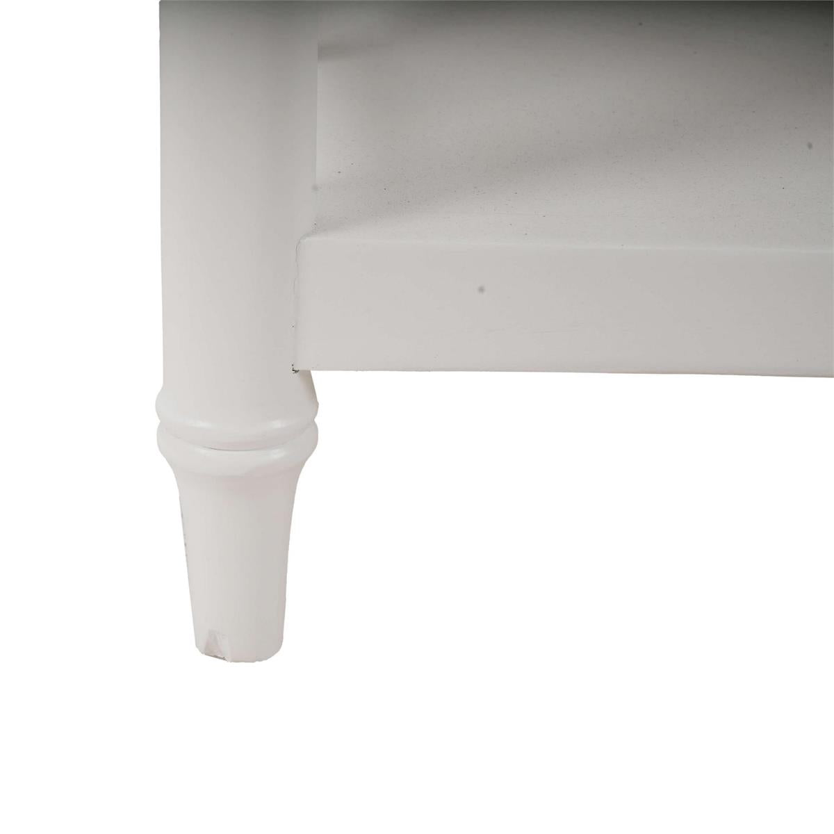 Bramble Grosvenor End Table — True White *