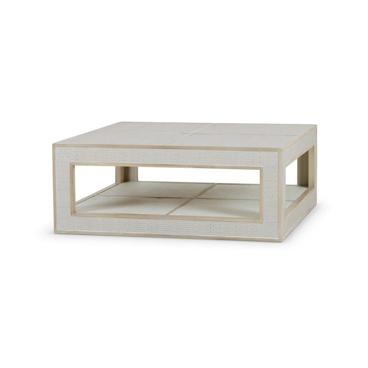 Bramble Finsbury Square Coffee Table — Sandbar / Rattan White