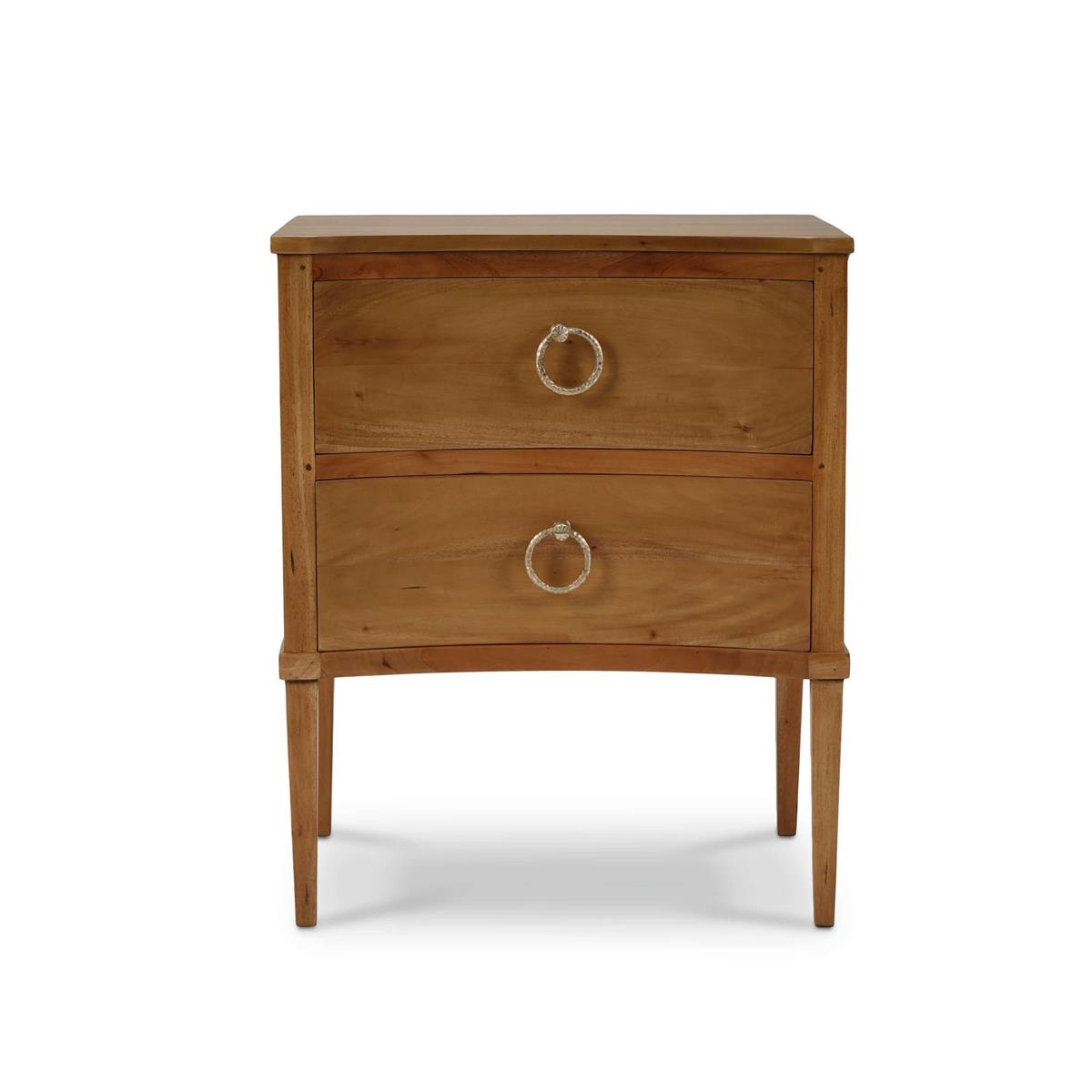 Bramble Bow Nightstand — Antique French Oak