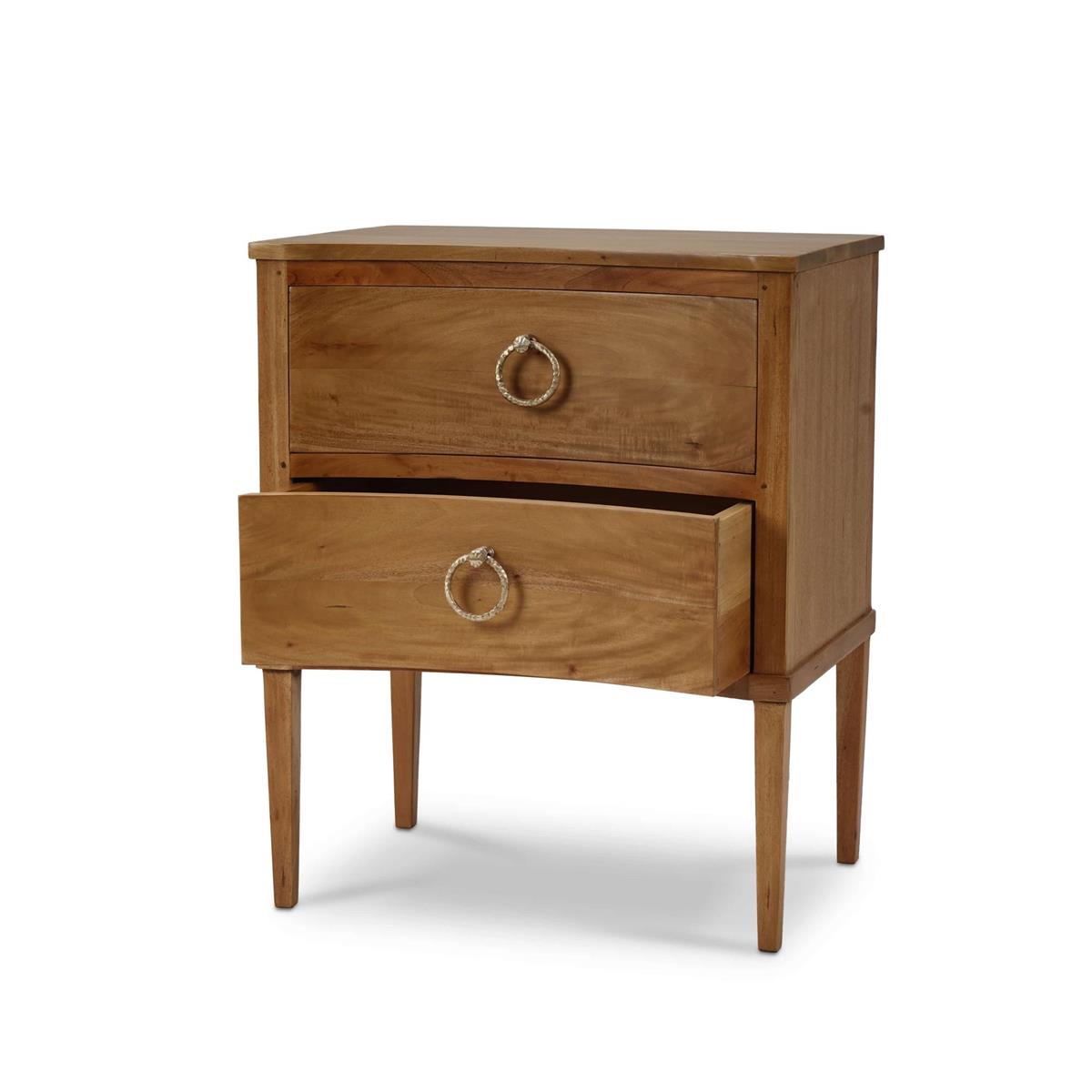 Bramble Bow Nightstand — Antique French Oak