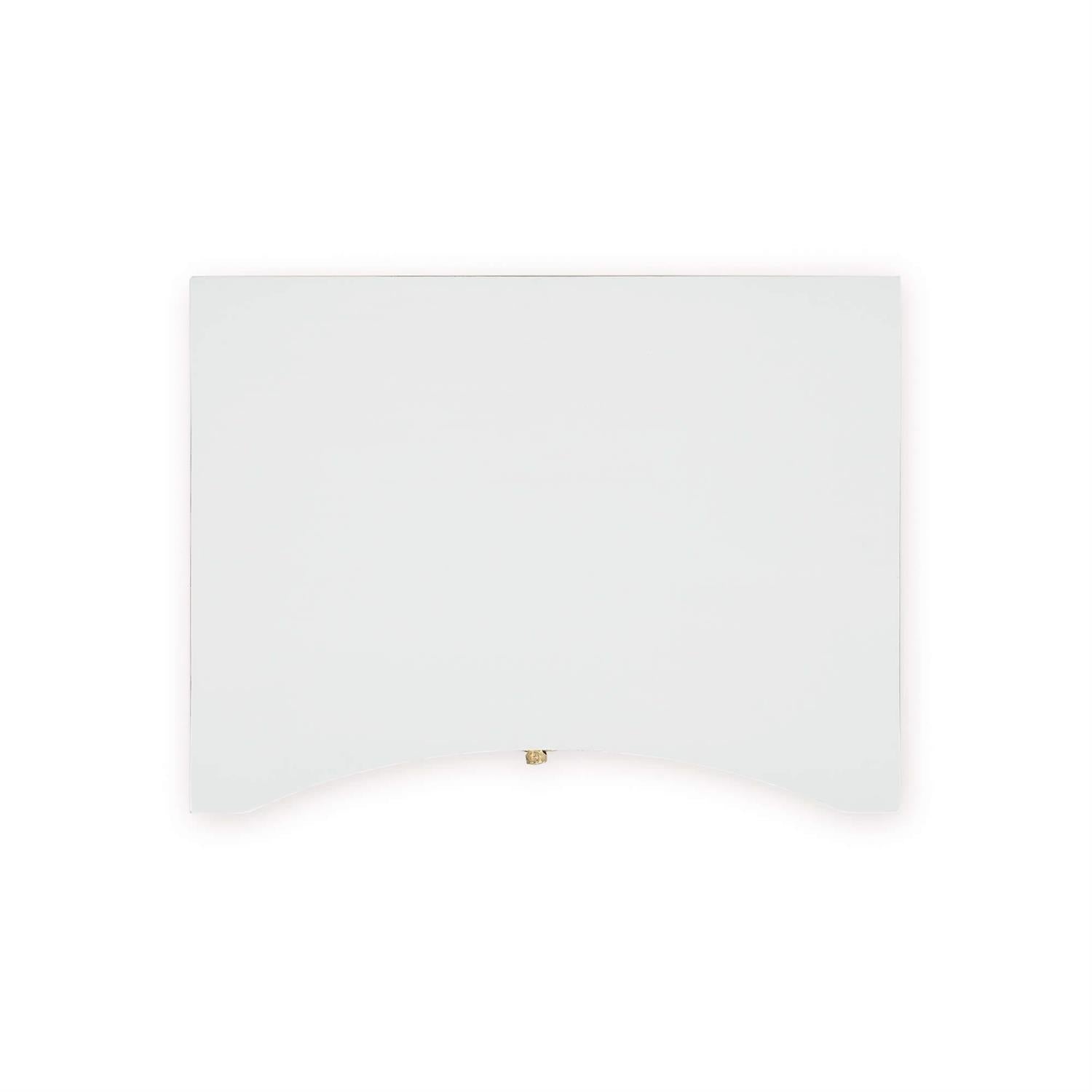 Bramble Bow Nightstand — Architectural White / Light Distressed