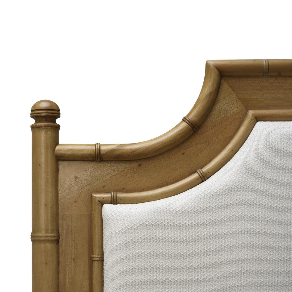 Bramble Chelsea Upholstered Bed King — Antique French Oak / Dinara Natural