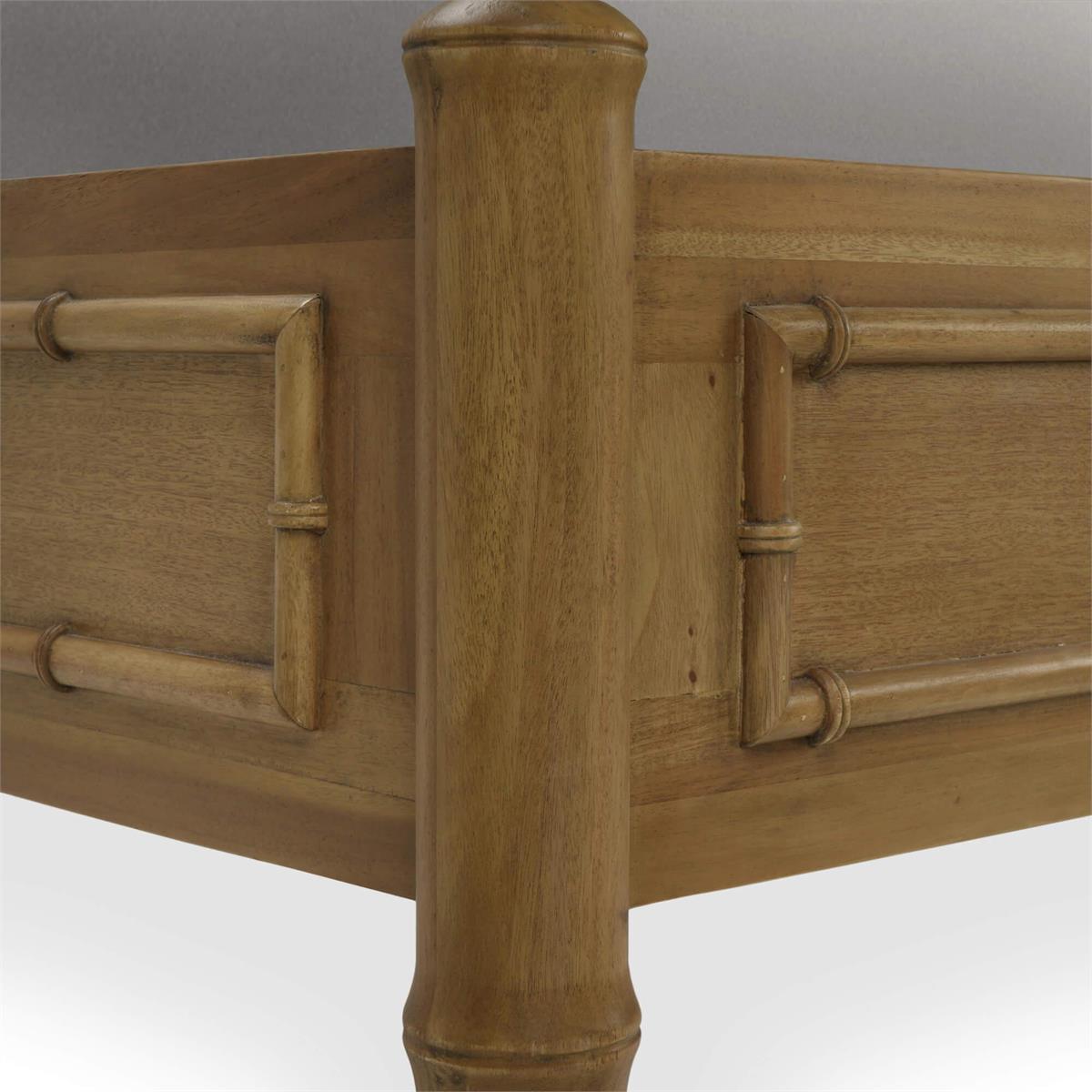Bramble Chelsea Upholstered Bed King — Antique French Oak / Dinara Natural