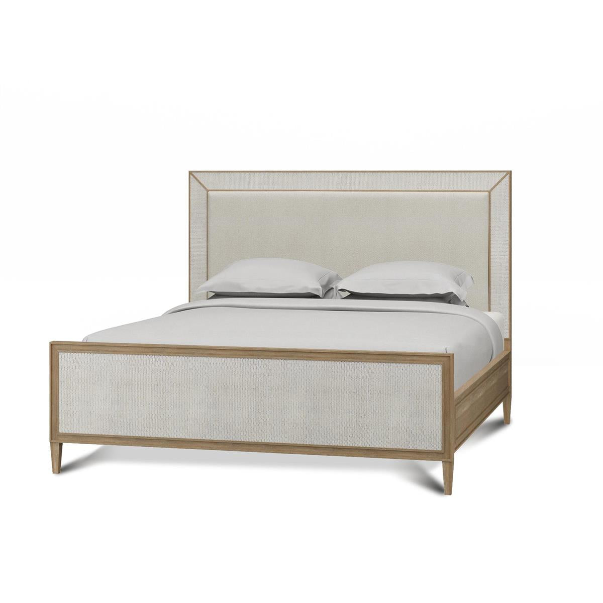 Bramble Belgravia Upholstered King Bed — Sandbar / Dinara Natural