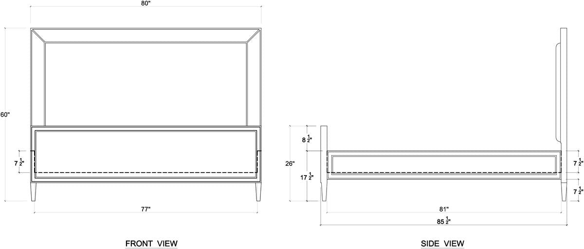Bramble Belgravia King Size Bed w/o Rattan — True White * / Arctic
