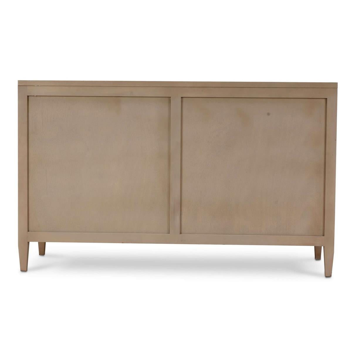 Bramble Belgravia 6 Drawer Dresser — Sandbar / Rattan White