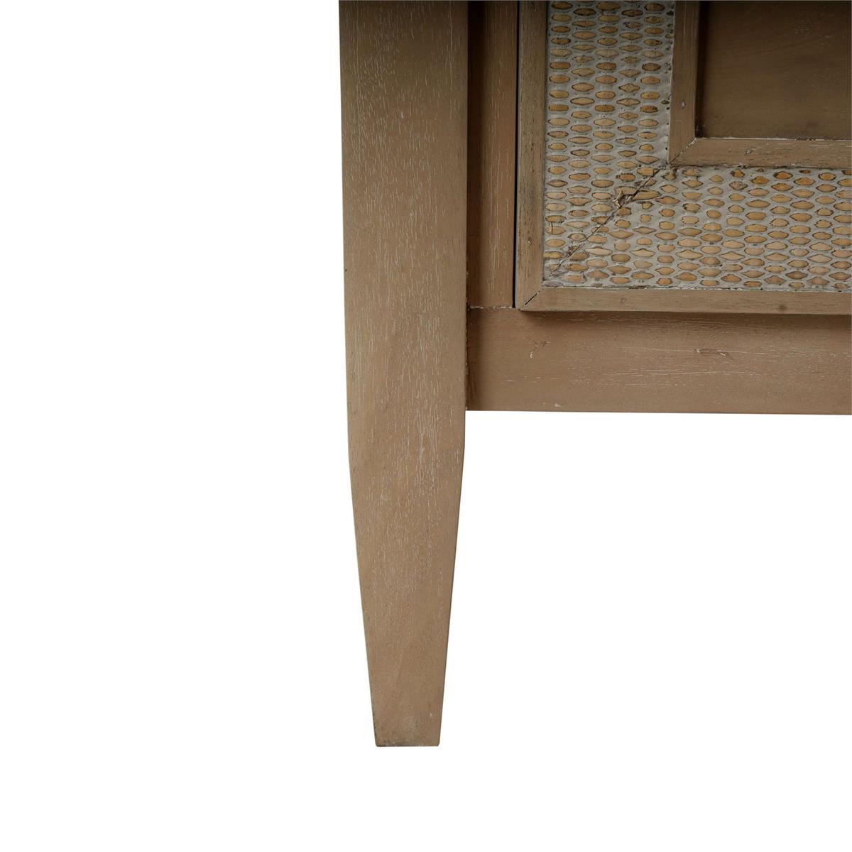 Bramble Belgravia 6 Drawer Dresser — Sandbar / Rattan White