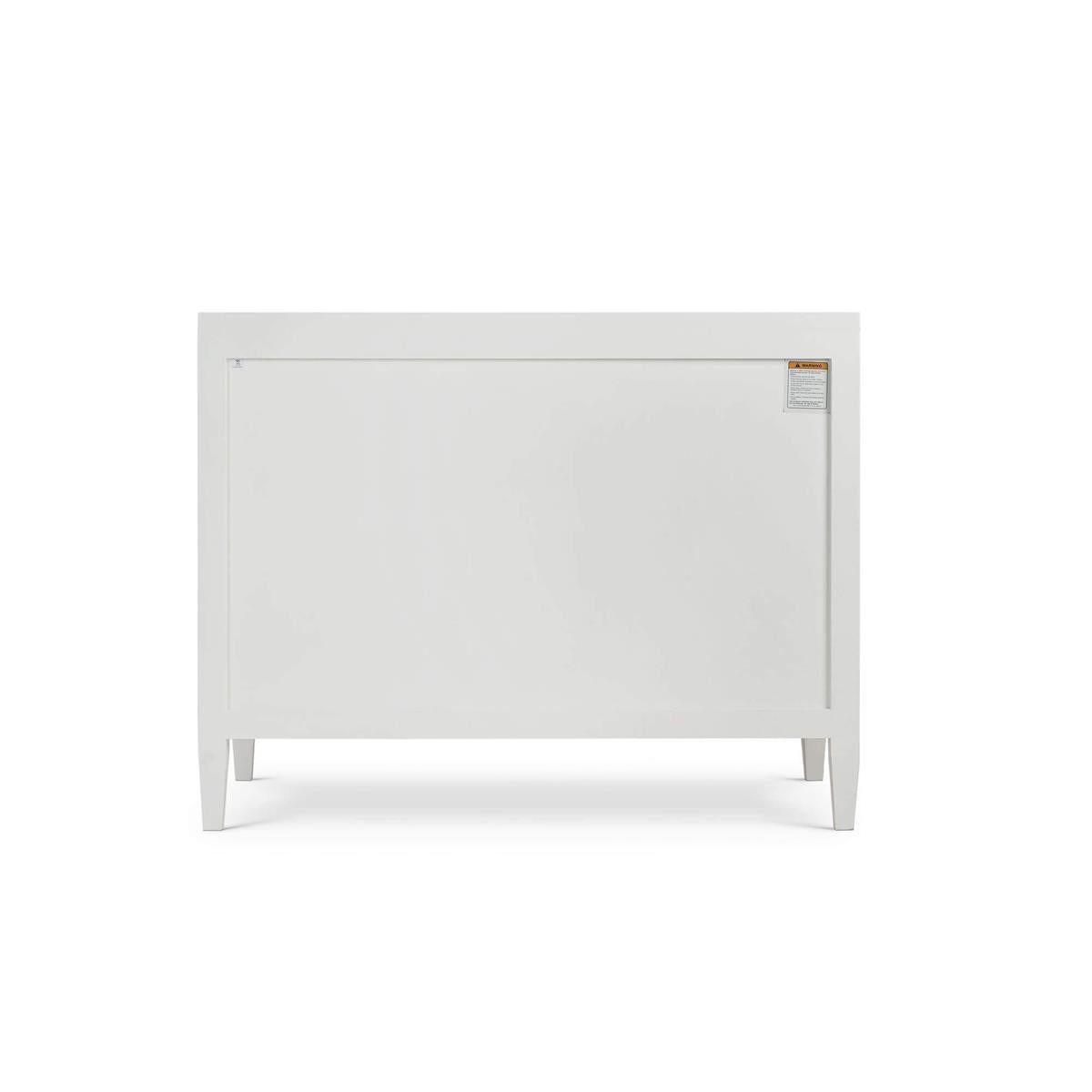 Bramble Belgravia 3 Drawer Dresser w/o Rattan — True White *