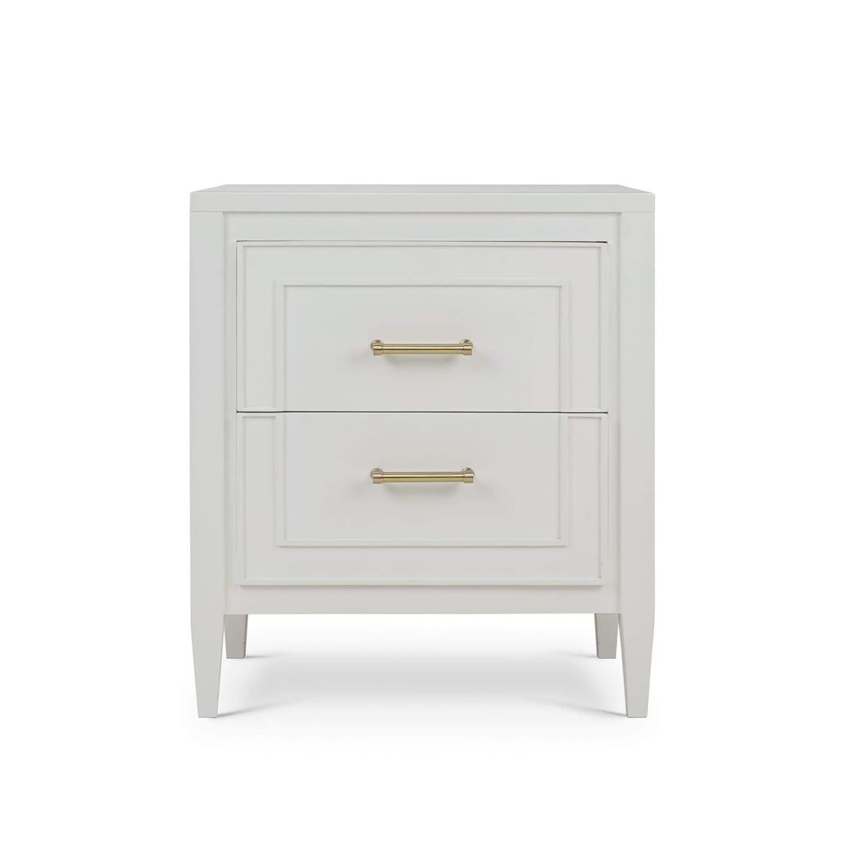 Bramble Belgravia Bedside w/o Rattan — True White *