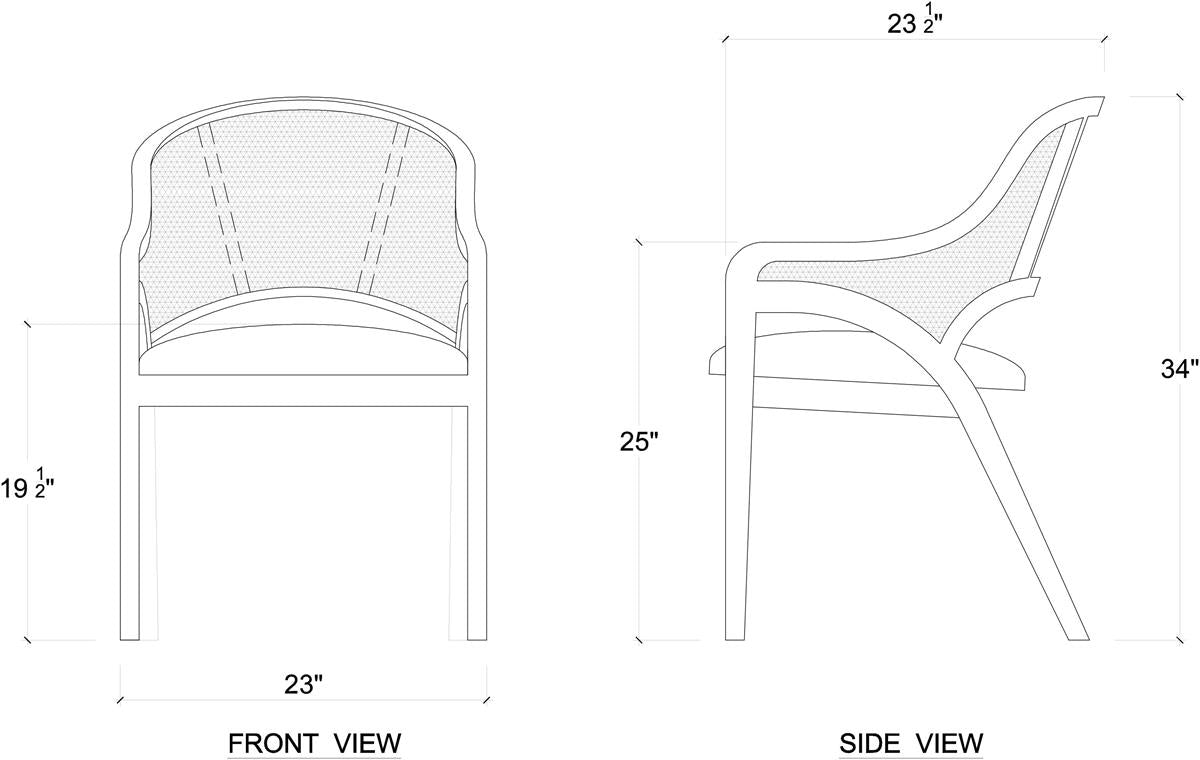 Bramble Mayfair Chair — Sandbar / Arctic