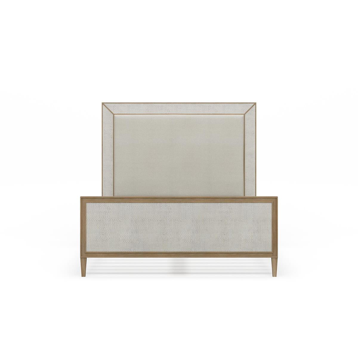 Bramble Belgravia Upholstered Queen Bed — Sandbar / Dinara Natural