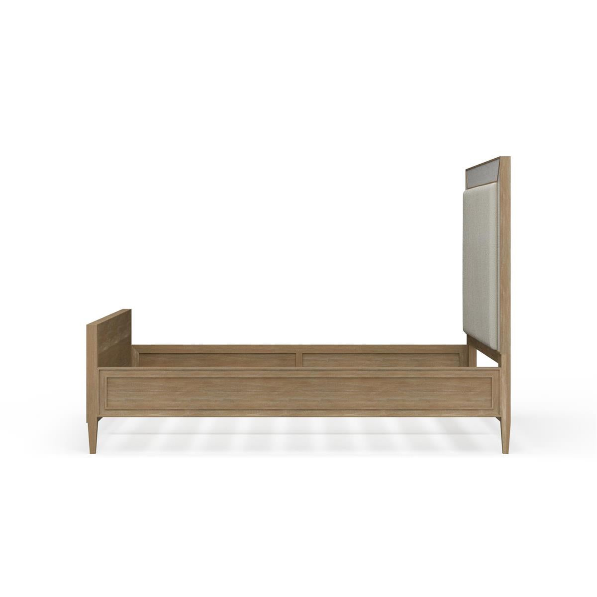 Bramble Belgravia Upholstered Queen Bed — Sandbar / Dinara Natural