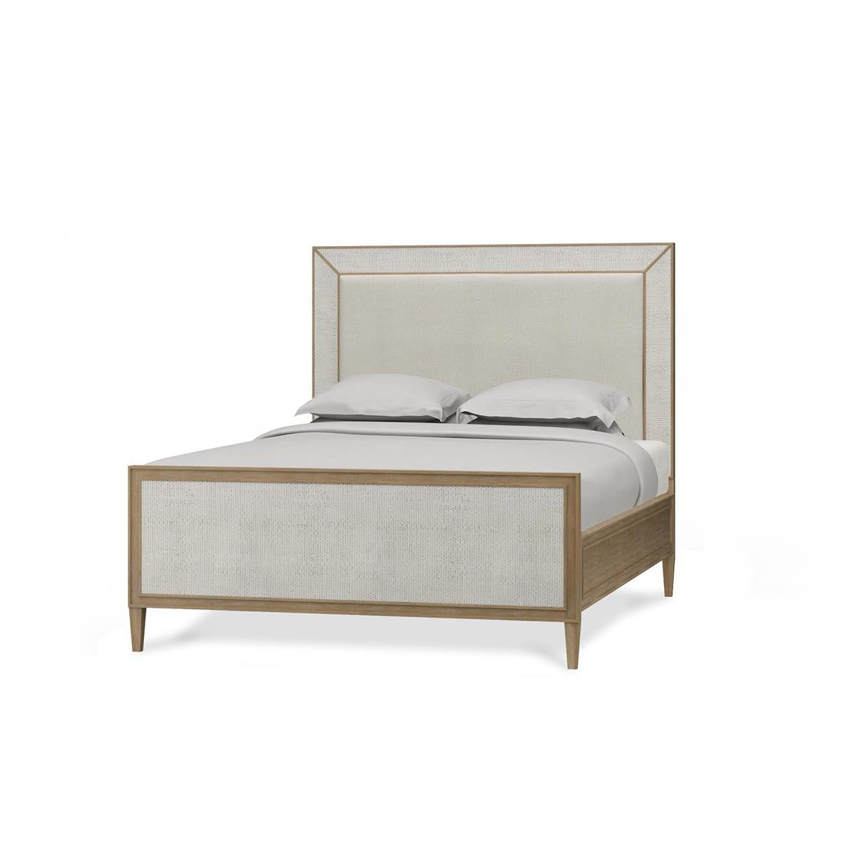 Bramble Belgravia Upholstered Queen Bed — Sandbar / Dinara Natural