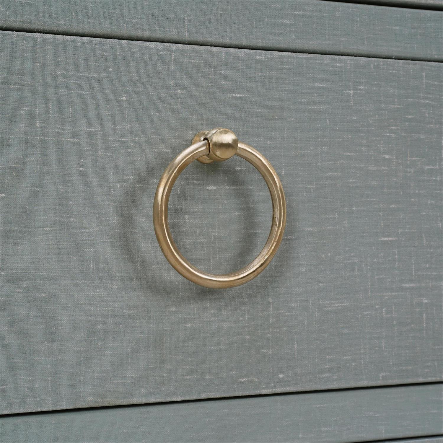 Bramble Mornington Linen Wrapped 3 Drawer Dresser — Linen Pale Blue * lightly sanded to give a light weathered appearance.