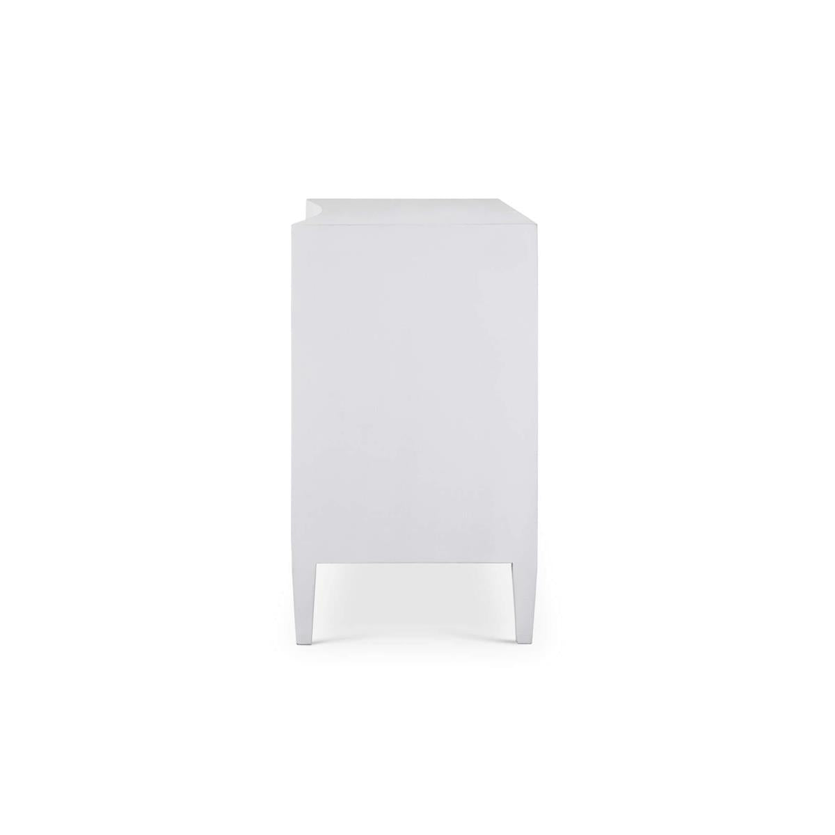 Bramble Mornington Linen Wrapped 3 Drawer Dresser — Linen True White